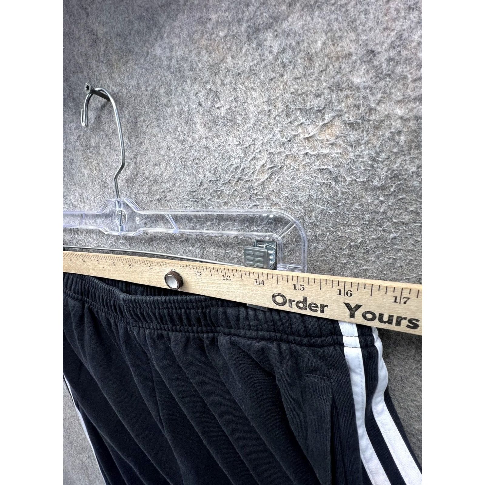Adidas Adidas Jogger Sweatpants Mens XL Black Fleece 3 Stripe Logo Athletic Pants Size US 36 / EU 52 - 3 Thumbnail