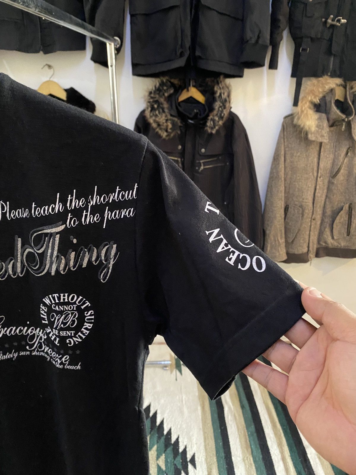 Hysteric Glamour × Undercover JAPANESE SignalPoint Poem Lgb ISWN Maison Margiela Style TEE Size US L / EU 52-54 / 3 - 4 Thumbnail