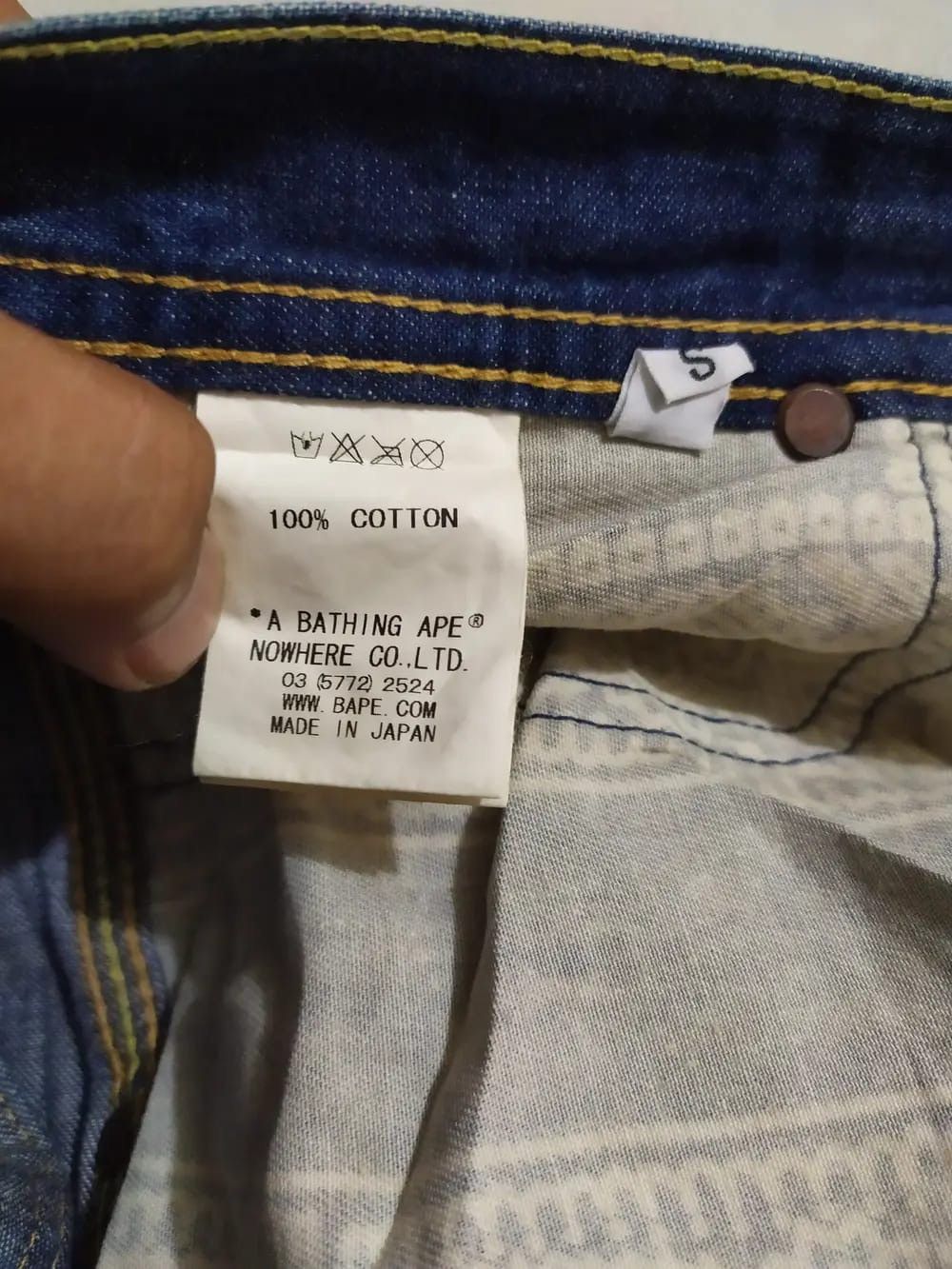 Bape Bape Trashed Carpenter Denim Size US 31 - 11 Thumbnail