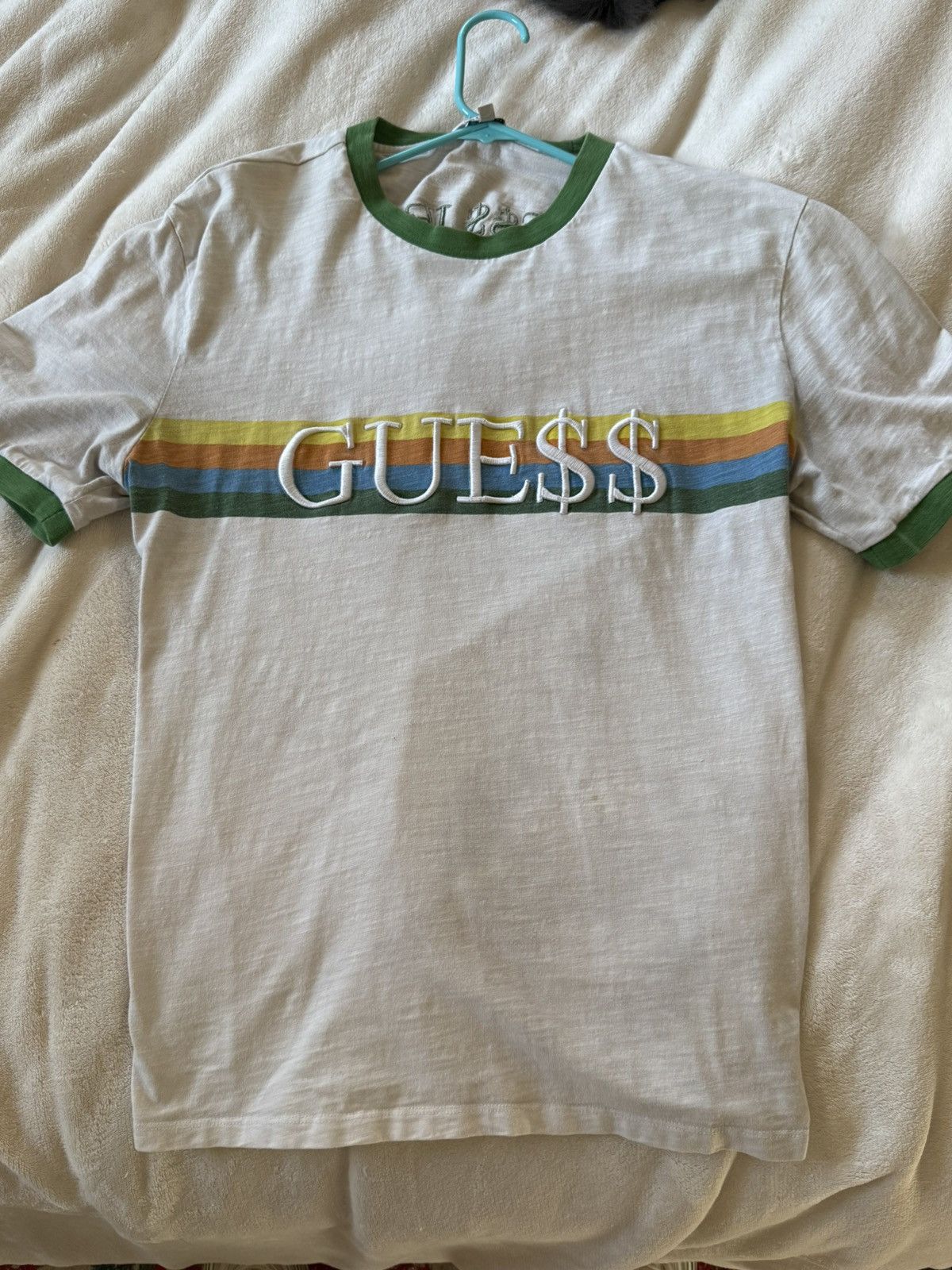 A$AP Rocky × Guess GUESS & A$AP Rocky (GUE$$) Ringer Tee - Green Size US L / EU 52-54 / 3 - 2 Thumbnail