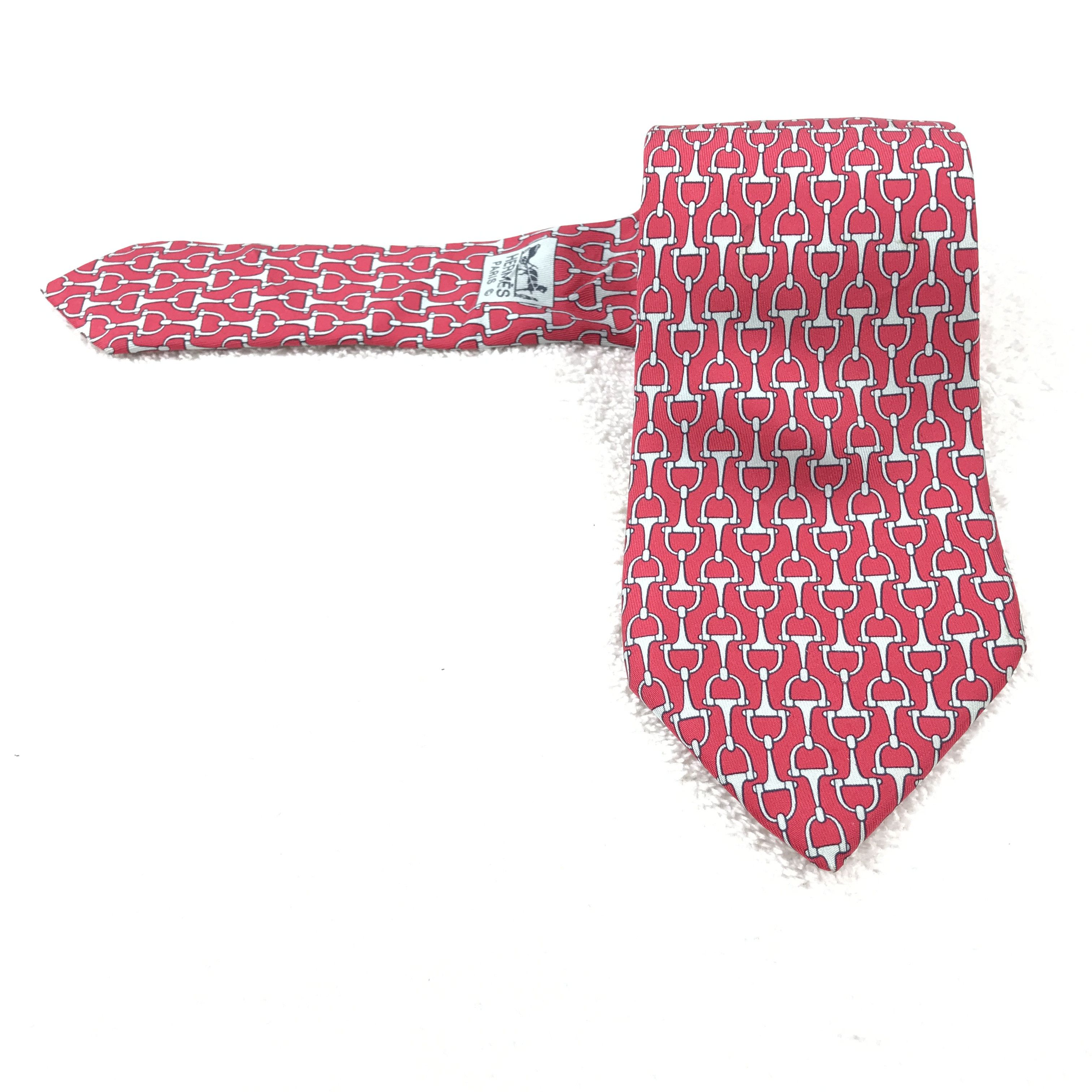 Hermes Vintage Hermes Silk Necktie Size ONE SIZE - 1 Thumbnail