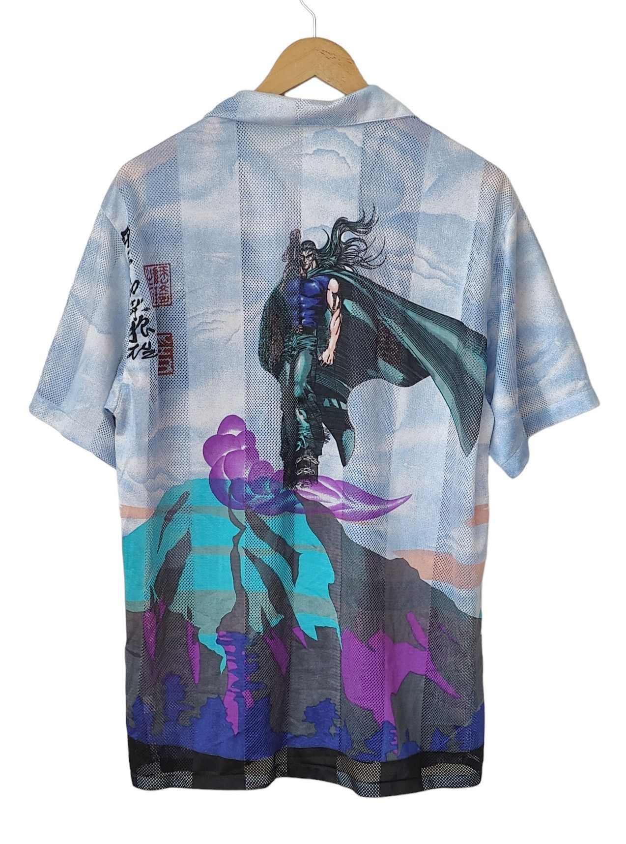 Anime × Vintage Anime Manga Warrior Vintage AOP Crazy Full Print Shirt Size US L / EU 52-54 / 3 - 2 Thumbnail