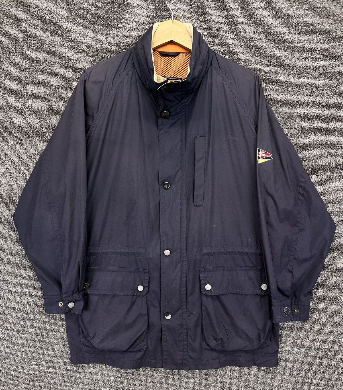 Burberry Vintage 90s Burberry Luxury Rare Zip Up Trashed Jacket Size US M / EU 48-50 / 2 - 1 Thumbnail