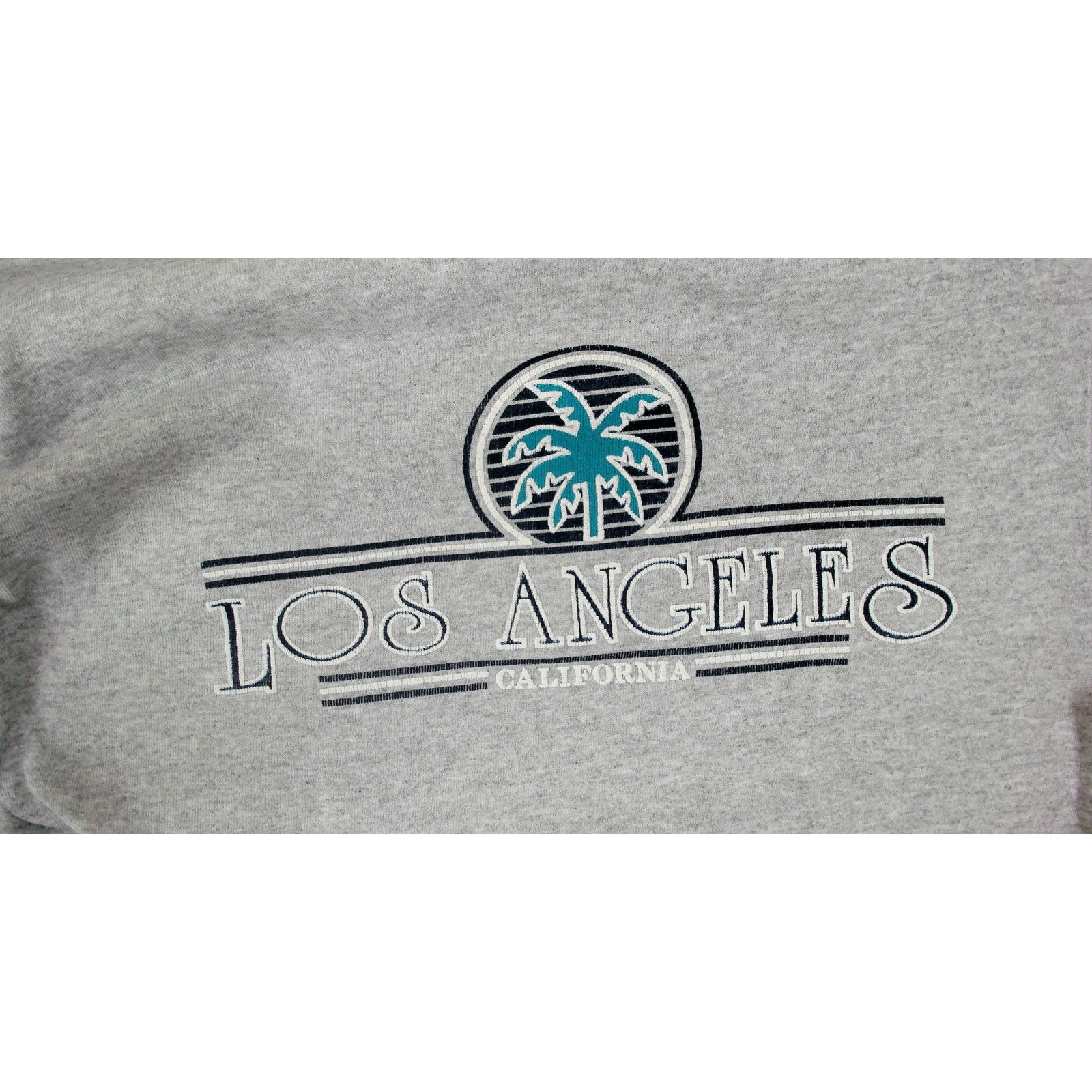 Hanes Hanes | VTG 90s Los Angeles Palm Tree Puff Print Sweatshirt Size L / US 10 / IT 46 - 8 Thumbnail