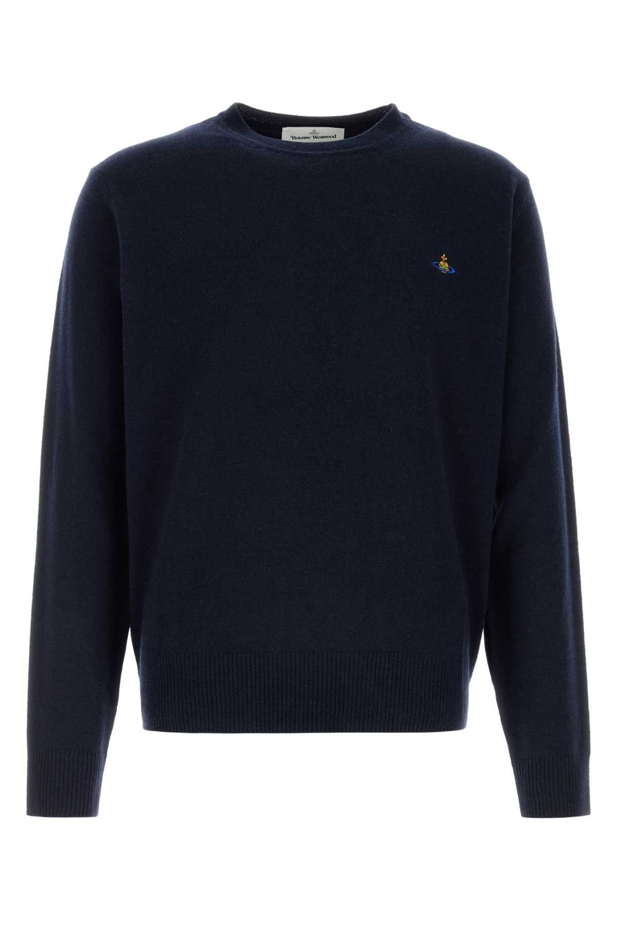 Vivienne Westwood Midnight Blue Wool Blend Alex Sweater Size US XL / EU 56 / 4 - 1 Thumbnail