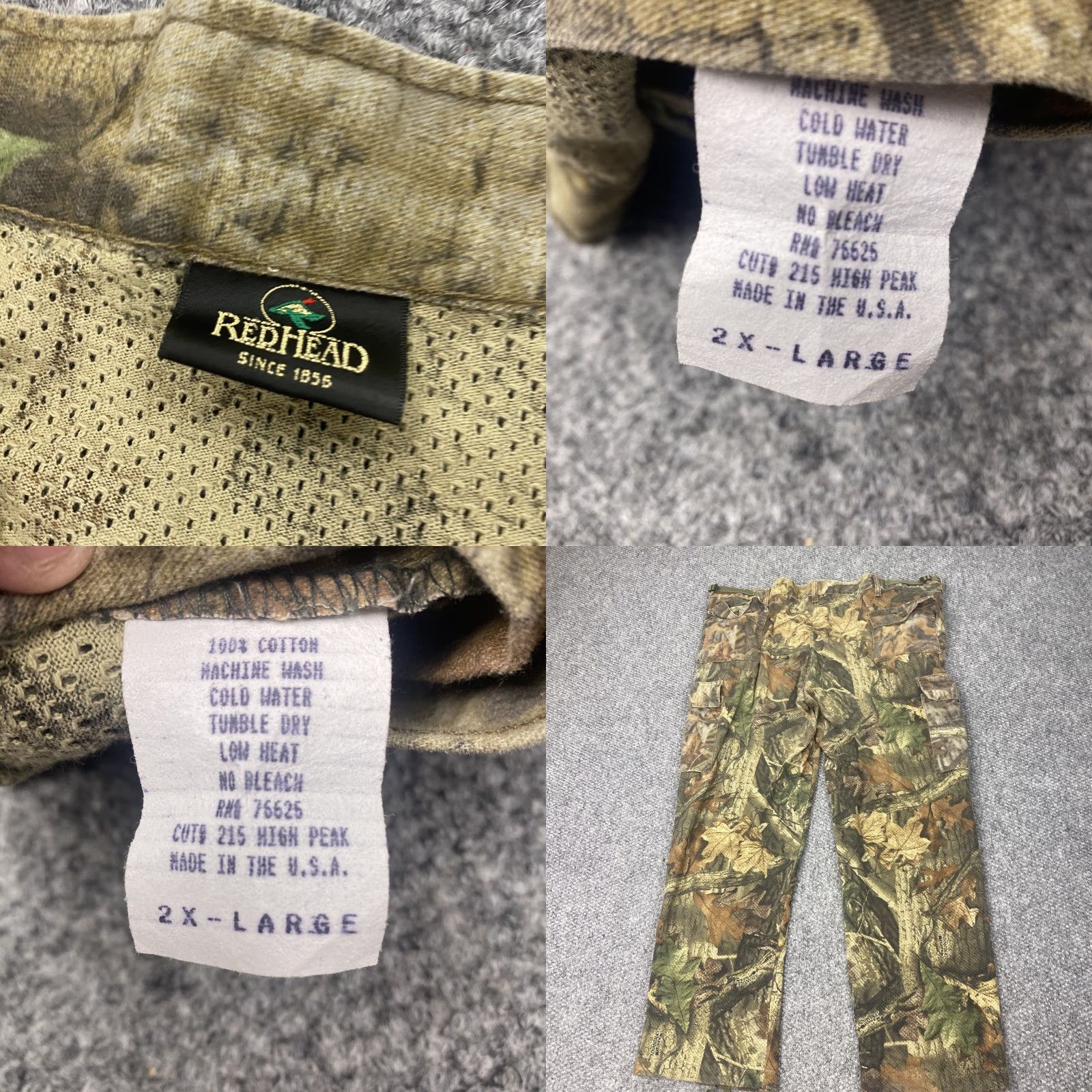 Vintage VINTAGE RedHead Men's Cargo Pants 2XL Camouflage Hunting Outdoor US Nature Army Size US 39 - 8 Thumbnail