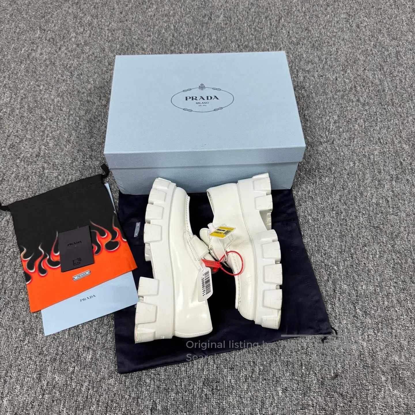 Prada Prada Delta logo, thick sole, loafers| Size US 7 / IT 37 - 4 Thumbnail