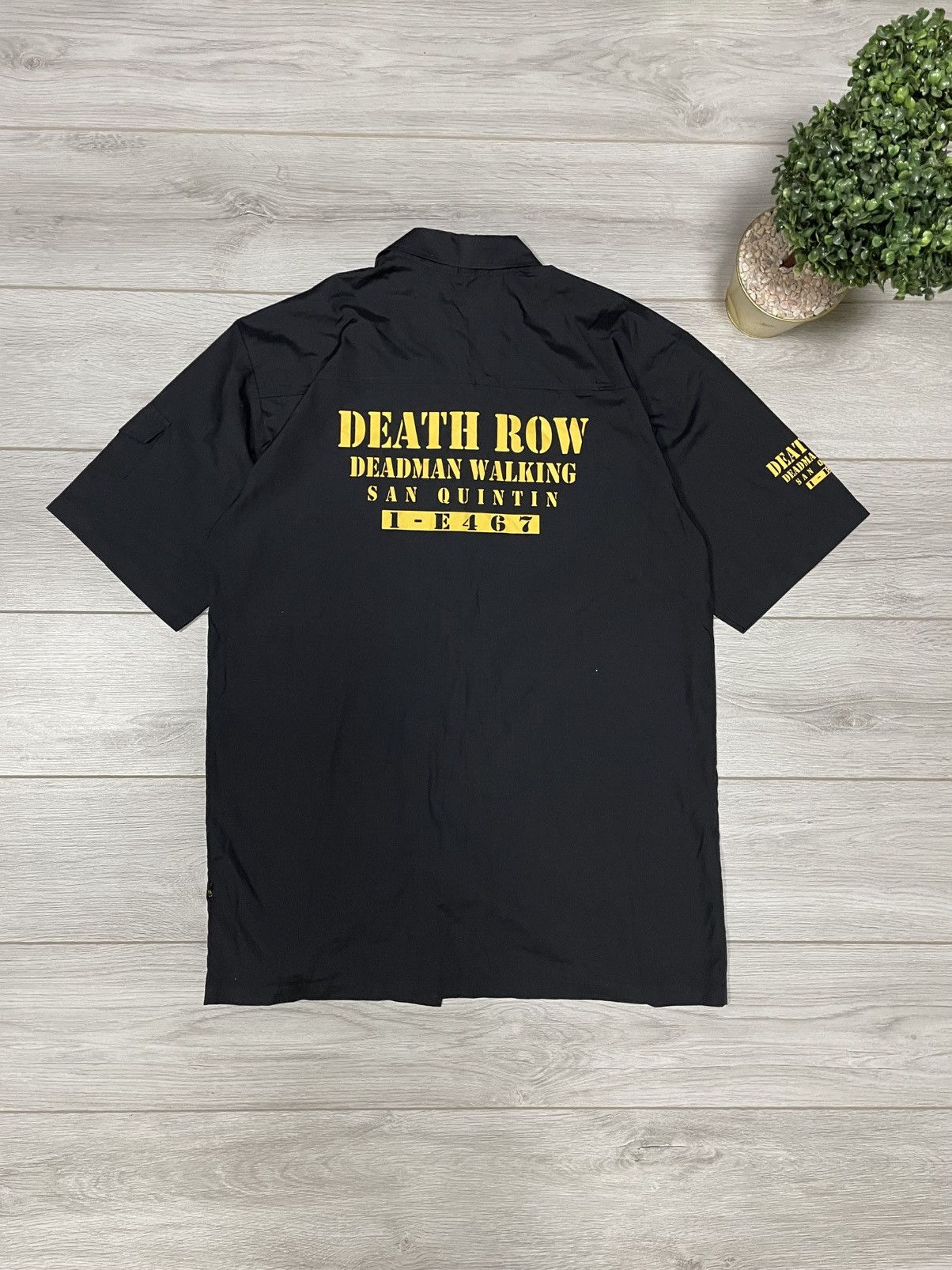 Death Row Records Vintage Death Row Records Deadman Walking Black Shirt Size US XXL / EU 58 / 5 - 1 Thumbnail