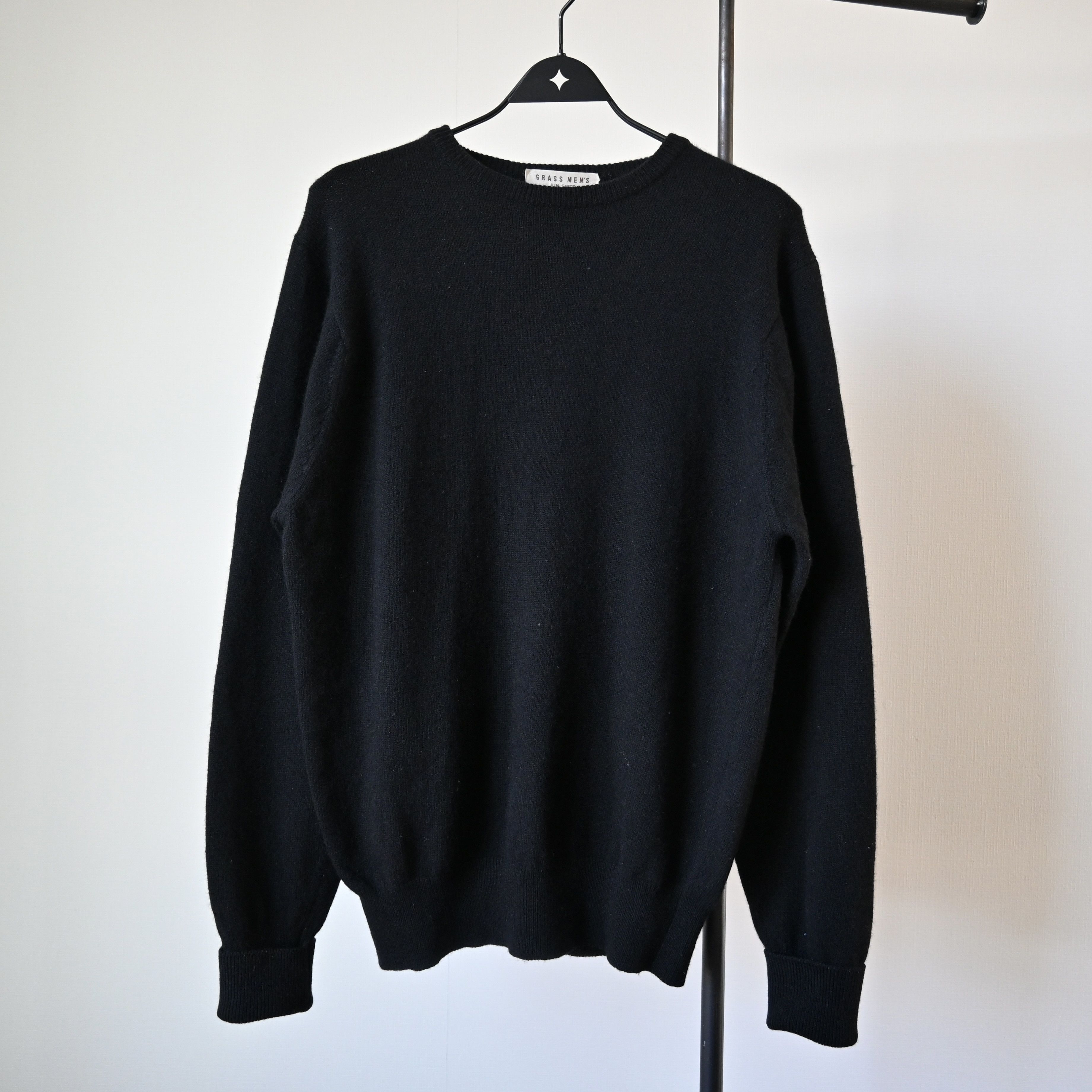 Japanese Brand VTG 1980s GRASS MEN'S wool crewneck sweater made in Scotland Size US L / EU 52-54 / 3 - 1 Thumbnail