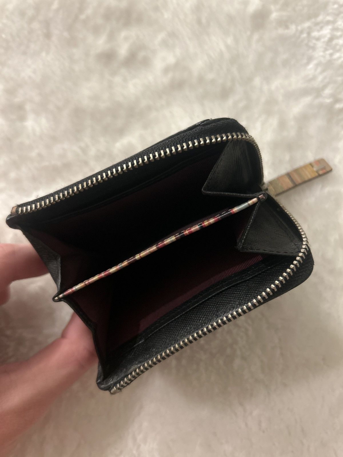 Paul Smith Paul Smith Black Leather Zip Coin Case Size ONE SIZE - 3 Thumbnail