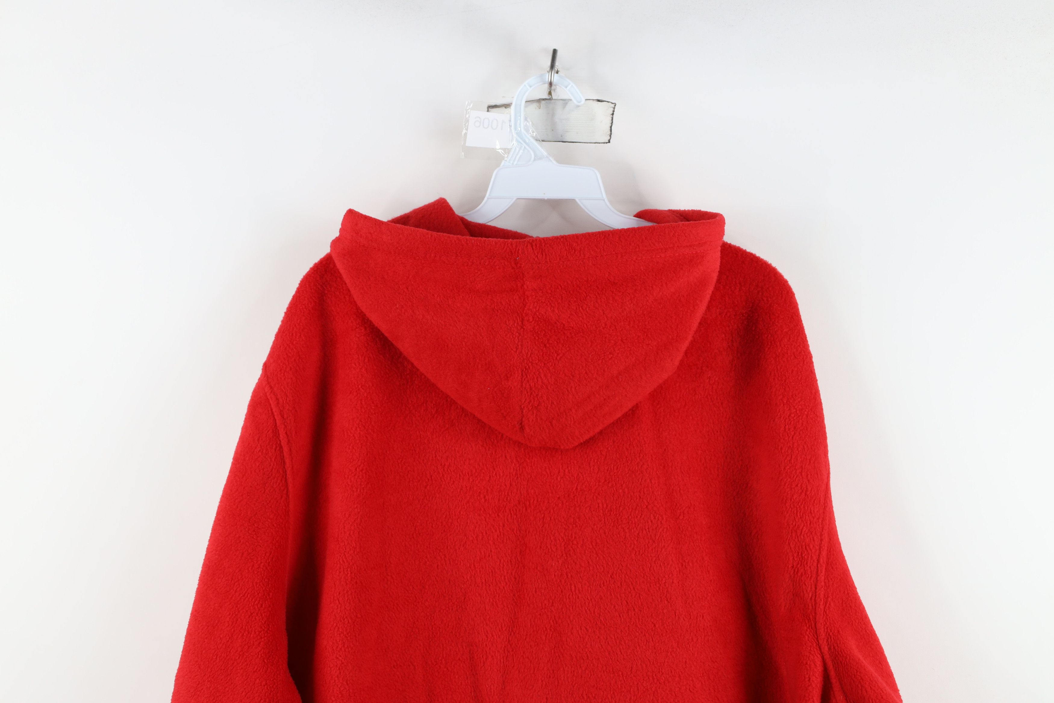 Disney Vintage Y2K Disney Mickey Mouse Full Zip Fleece Hoodie Red Size 3XL / US 20-22 - 14 Thumbnail