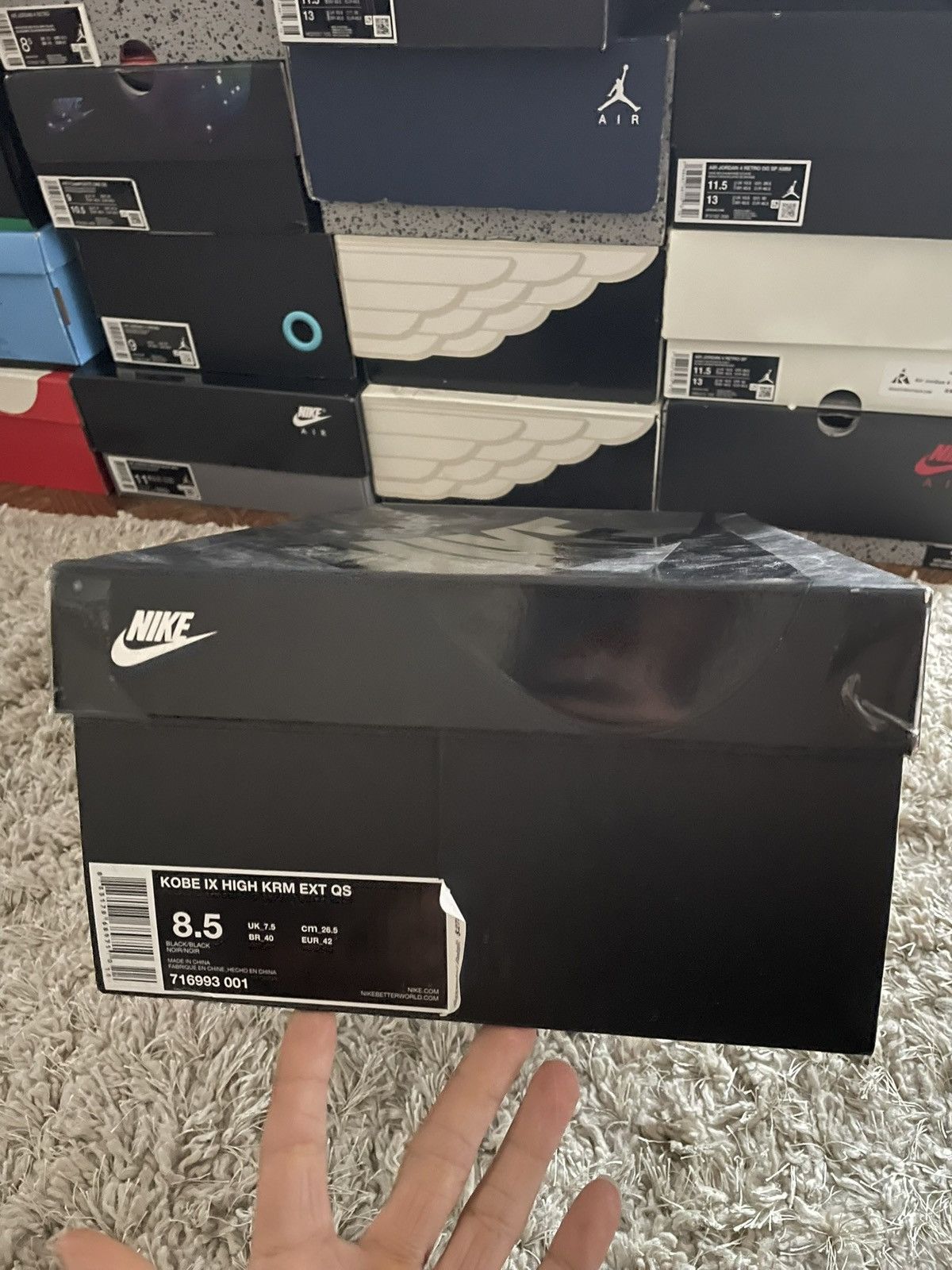 Nike Nike Kobe 9 High KRM EXT Black Mamba Size US 8.5 / EU 41-42 - 8 Thumbnail