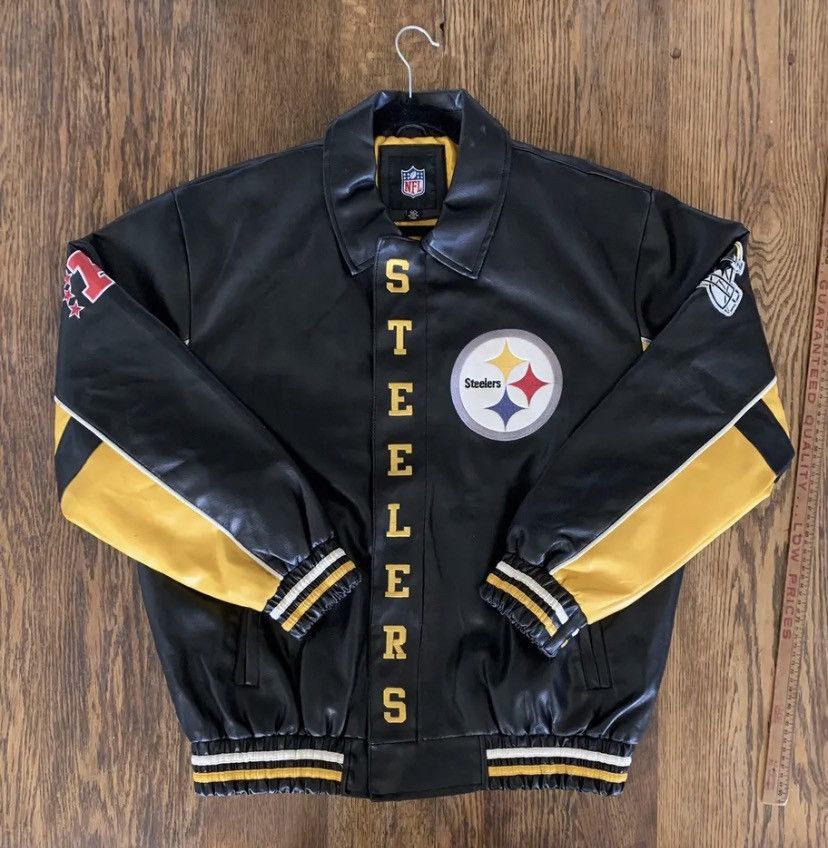 Vintage Pittsburgh Steelers NFL Leather Jacket Size Large – Thrift Sh!t  Vintage