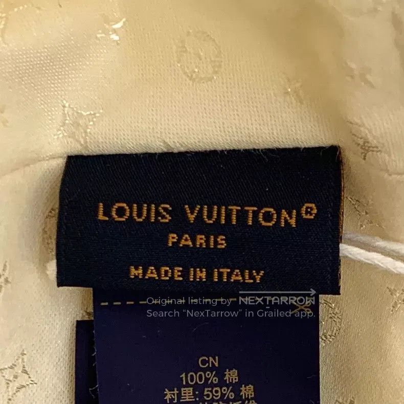 Louis Vuitton Louis Vuitton Signature beige logo flocked cotton cap Size ONE SIZE - 8 Thumbnail