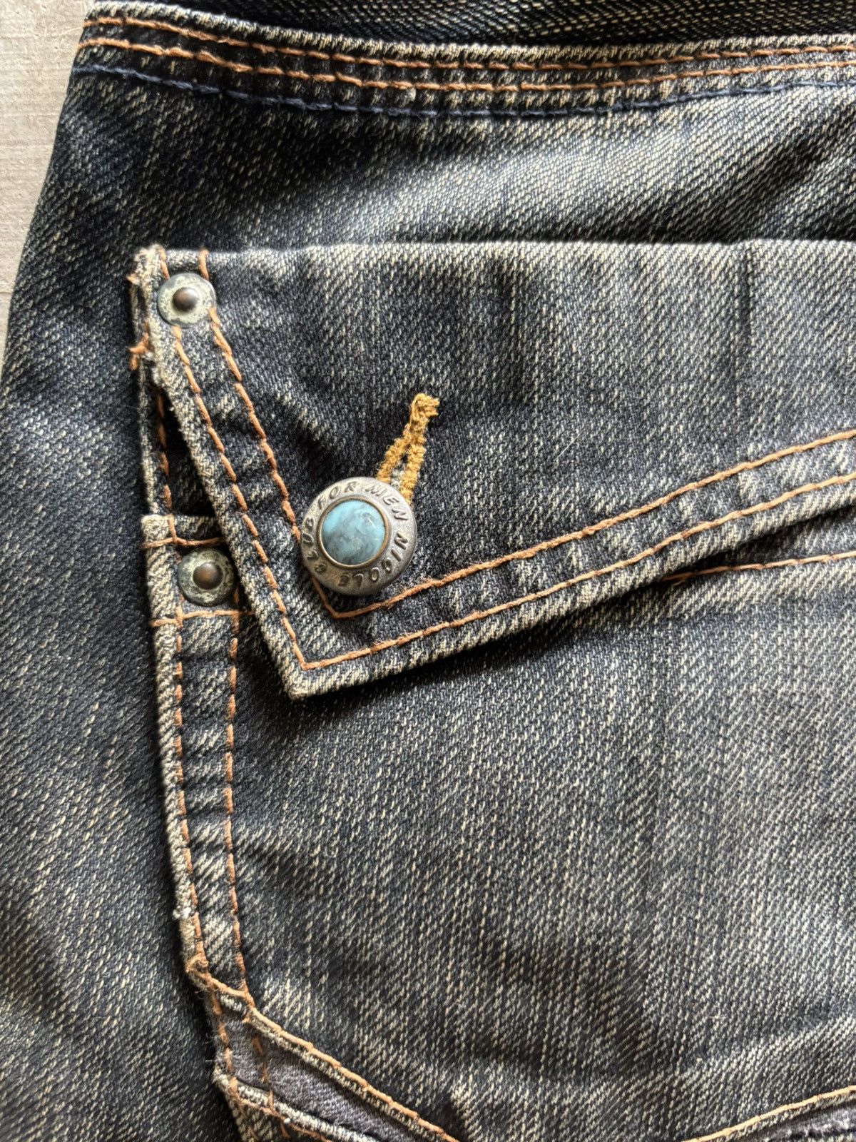 Japanese Brand FLARE DISTRESSED NICOLE CLUB FOR MEN RUSTY WASHED JAPANESE Size US 30 / EU 46 - 21 Thumbnail