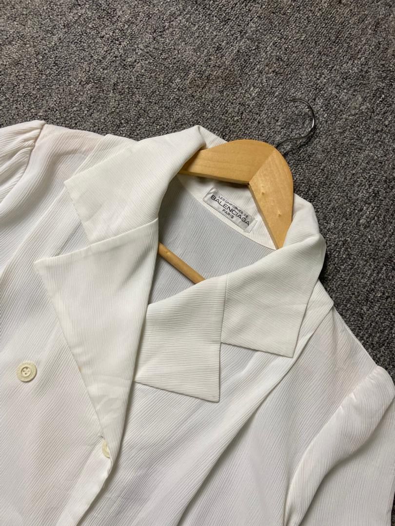 Balenciaga Vintage Balenciaga Double Breasted Blouses (185) Size S / US 4 / IT 40 - 9 Thumbnail