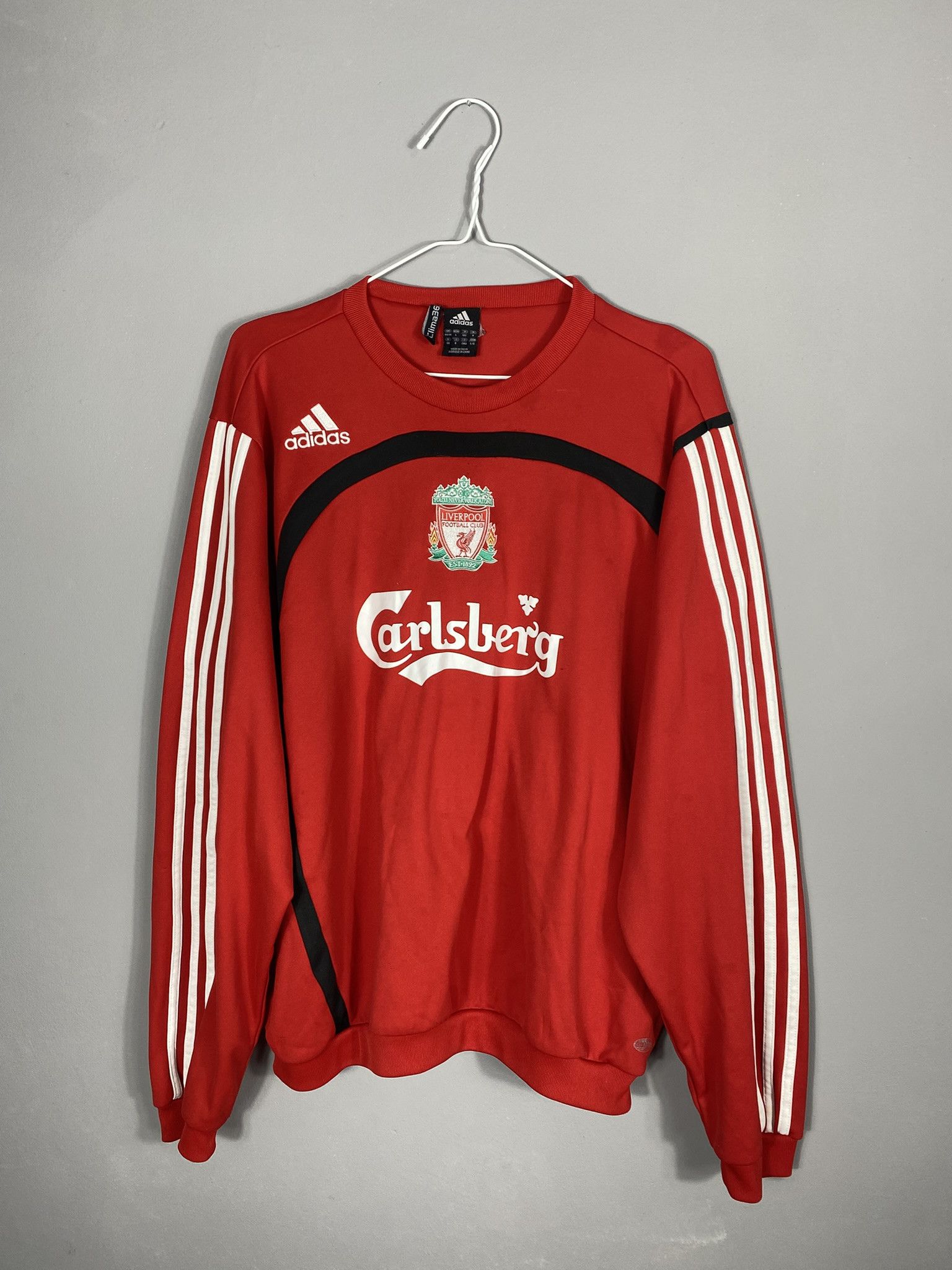 Adidas Vintage Adidas Liverpool Football Sweatshirt Mens Size US L / EU 52-54 / 3 - 1 Thumbnail