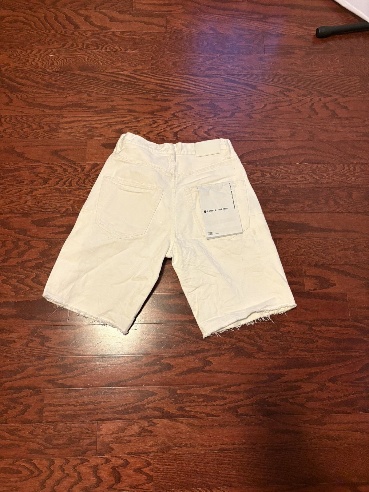 Purple Brand Purple Brand White Denim Shorts Snap Button Size US 28 / EU 44 - 4 Thumbnail