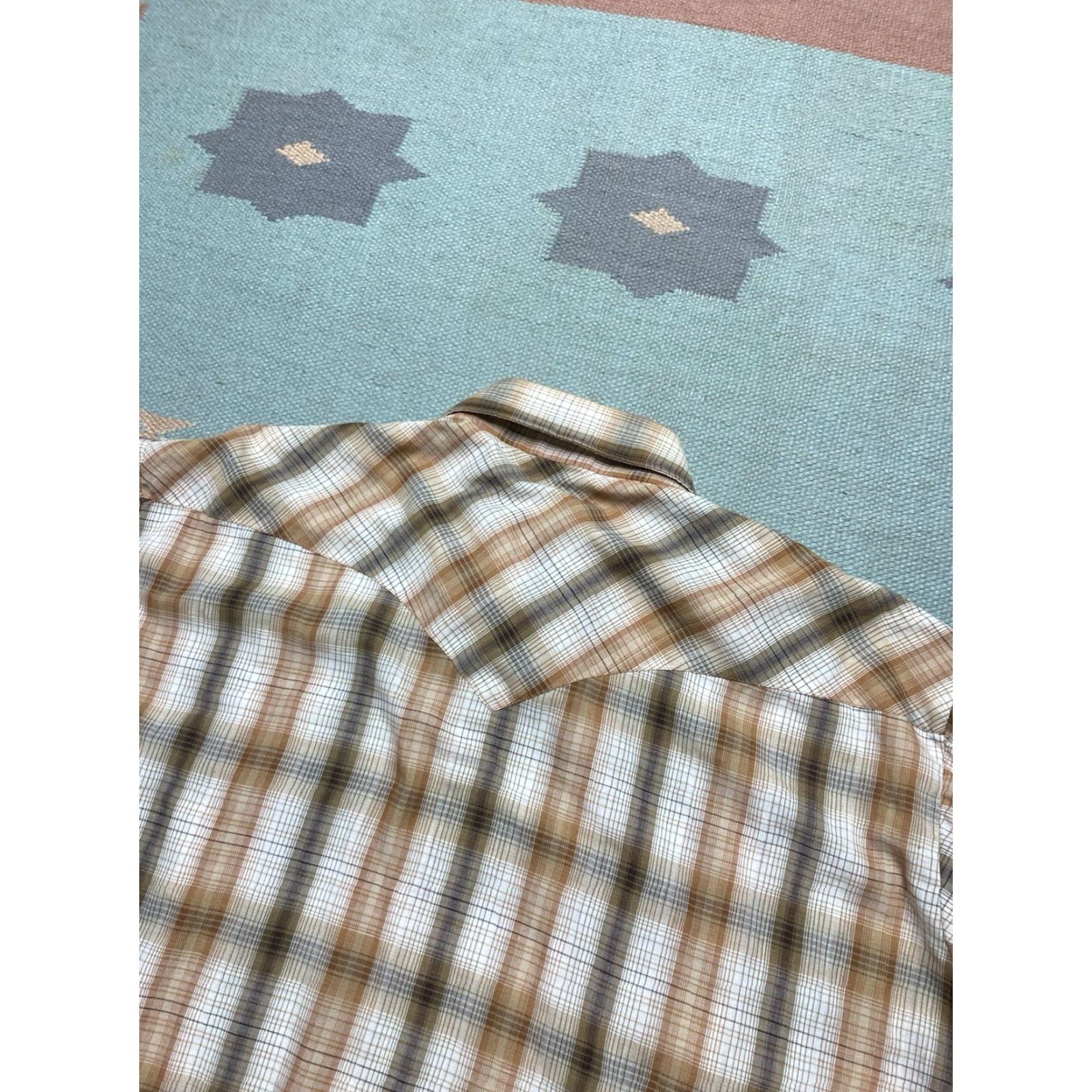 Vintage VINTAGE Chute #1 Pearl snap shirt long sleeve plaid western wear cowboy XL Size US XL / EU 56 / 4 - 7 Thumbnail
