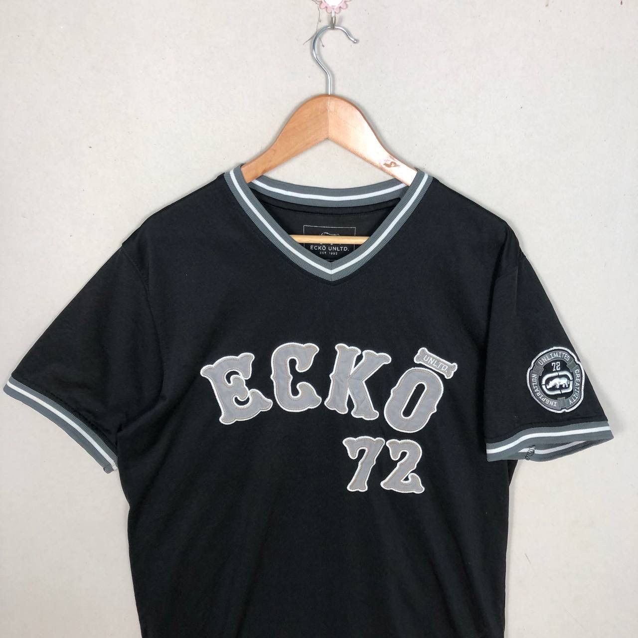 Ecko Unltd. Cyber Y2K ECKO UNLTD 72 Black Hockey Jersey Size US L / EU 52-54 / 3 - 3 Thumbnail