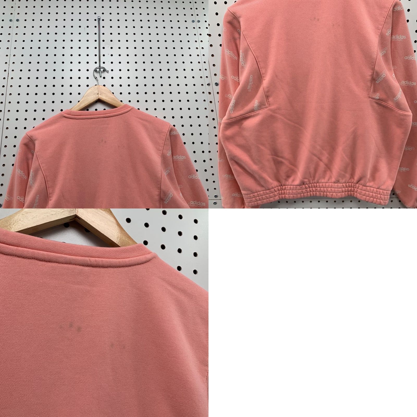 Adidas Adidas Sweater Womens Extra Small Oversized Pink Sweatshirt Graphic Long Sleeve Size XS / US 0-2 / IT 36-38 - 9 Thumbnail