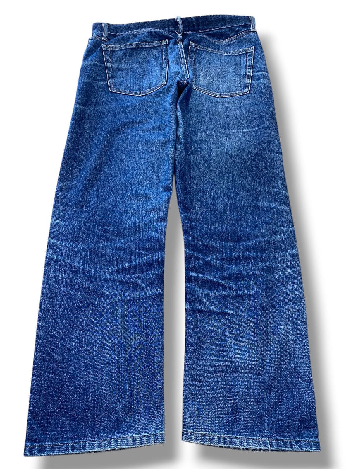 Uniqlo Uniqlo X Selvedge Faded Wash Straight Leg Jeans Size US 33 - 3 Thumbnail