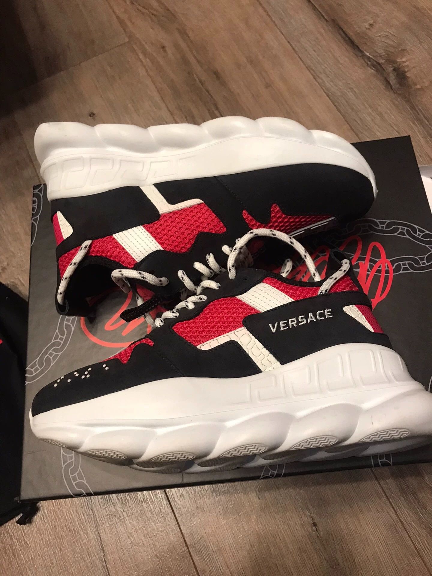 Versace VERSACE platform dad shoe 37.5 colorful Size US 7 / IT 37 - 6 Thumbnail