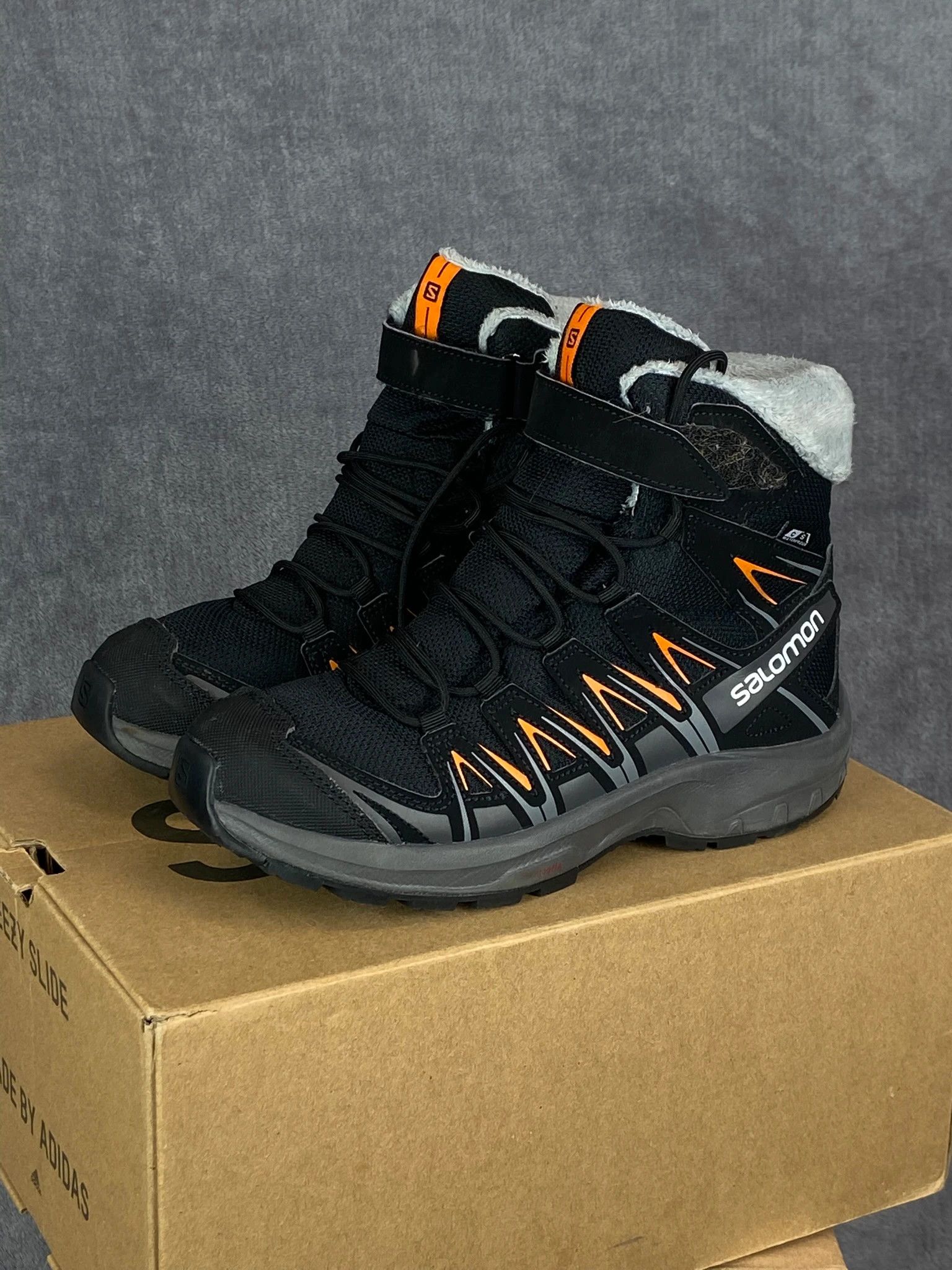 Salomon Salomon Black Orange Trekking Boots Size 36 Size US 5 / EU 37 - 1 Thumbnail