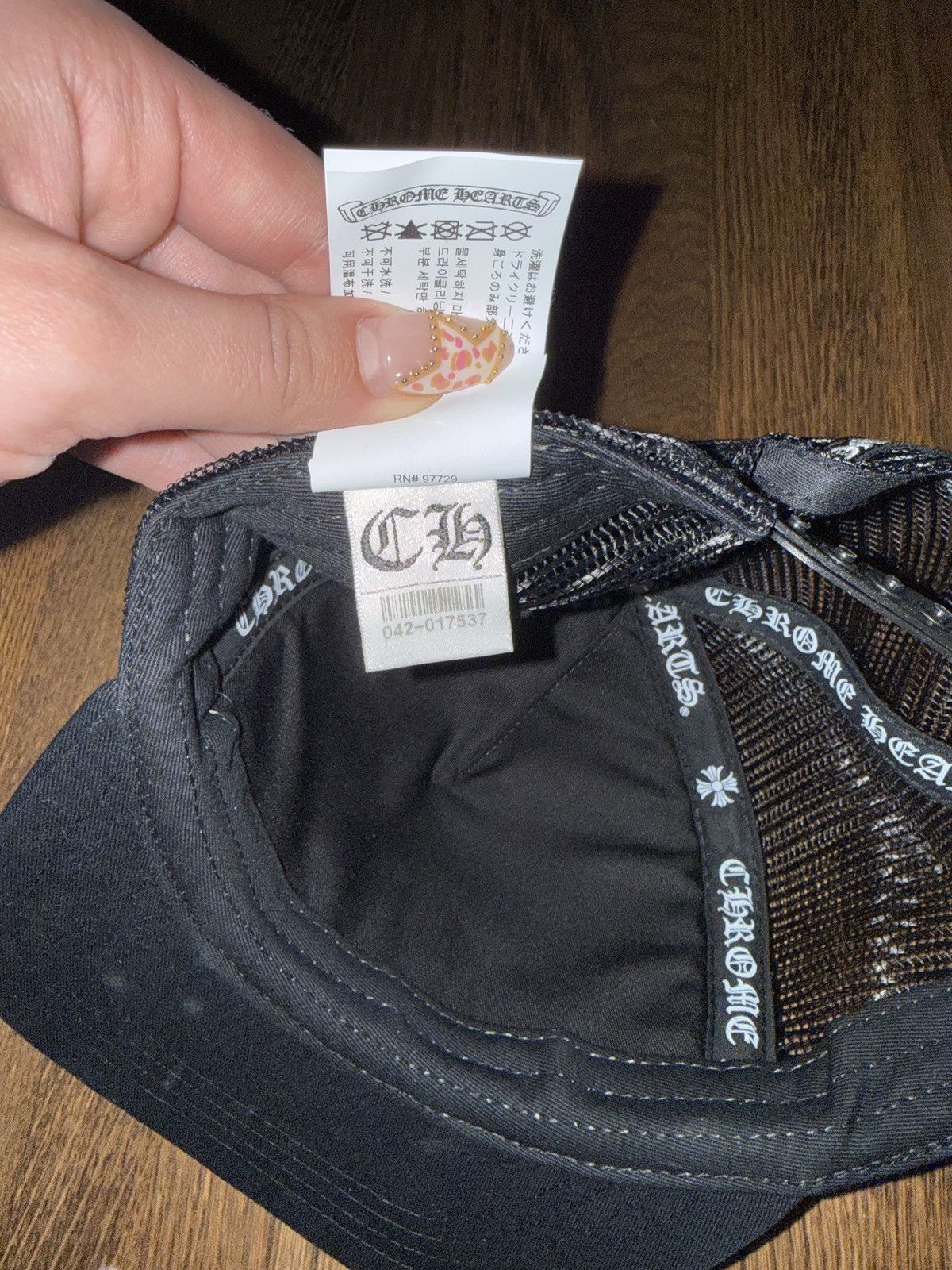 Chrome Hearts Chrome Hearts Cemetery Cross Trucker Hat 'Black' Size ONE SIZE - 6 Thumbnail