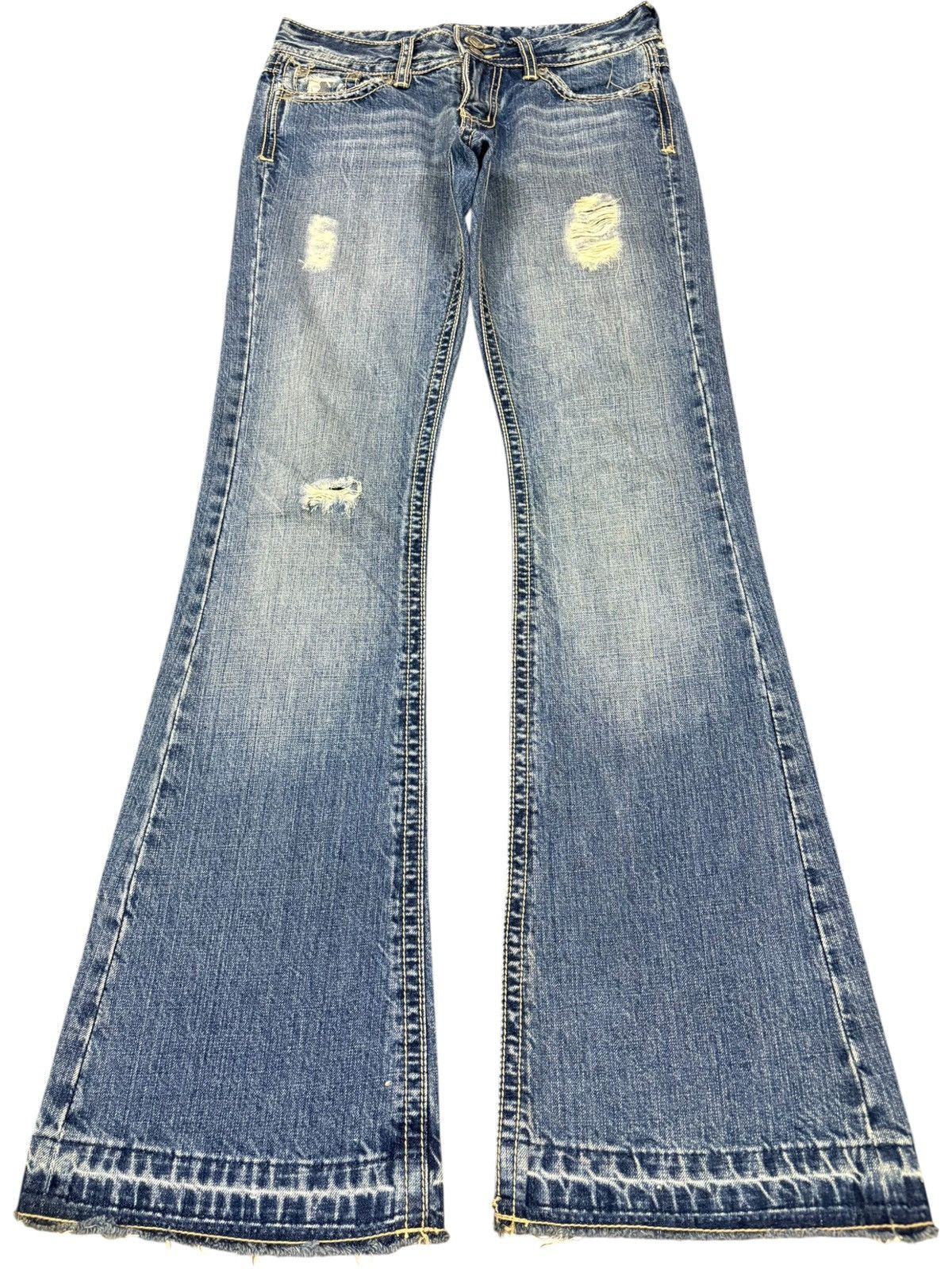 Hysteric Glamour Vintage Japanese Brand Distress Flare Low Rise Jeans Size US 29 - 1 Thumbnail