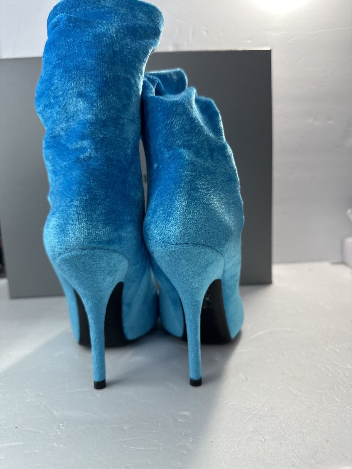 Balenciaga BALENCIAGA Velvet Printed Sock Boots Size 37 Size US 7 / IT 37 - 13 Thumbnail
