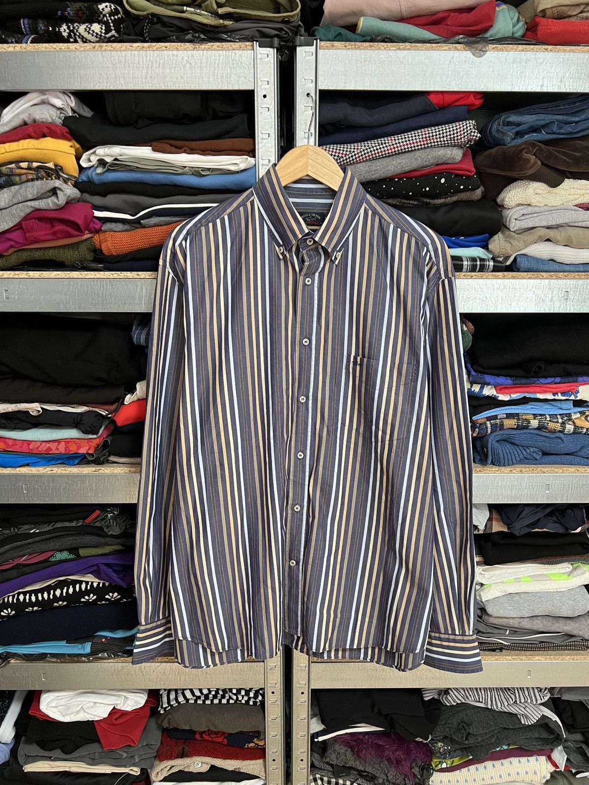 Paul & Shark Men’s Paul & Shark Yachting Long Sleeve Button Shirt Sz 43 Size US L / EU 52-54 / 3 - 1 Thumbnail