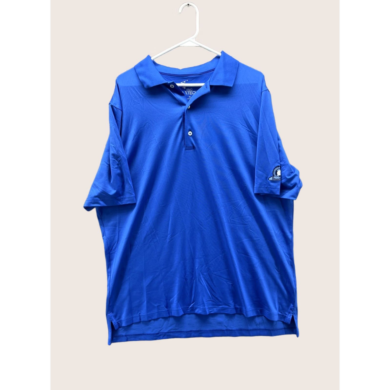 Vintage Fairway & Greene Tech Polo Shirt Mens XL Blue Golf BallenIsles Logo Stretch Short Sleeve Polo Shirt Mens XL Blue Golf Size US XL / EU 56 / 4 - 1 Thumbnail