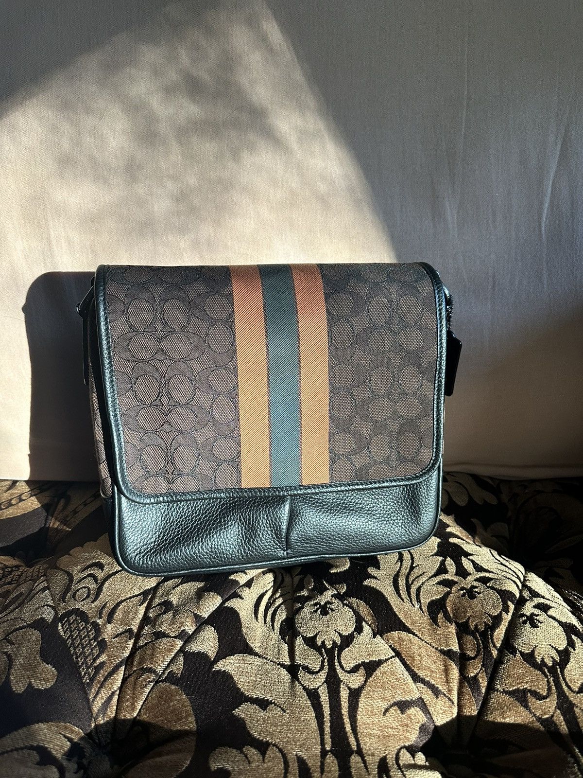 image of Coach Sprint Map Bag in Brown, Men's