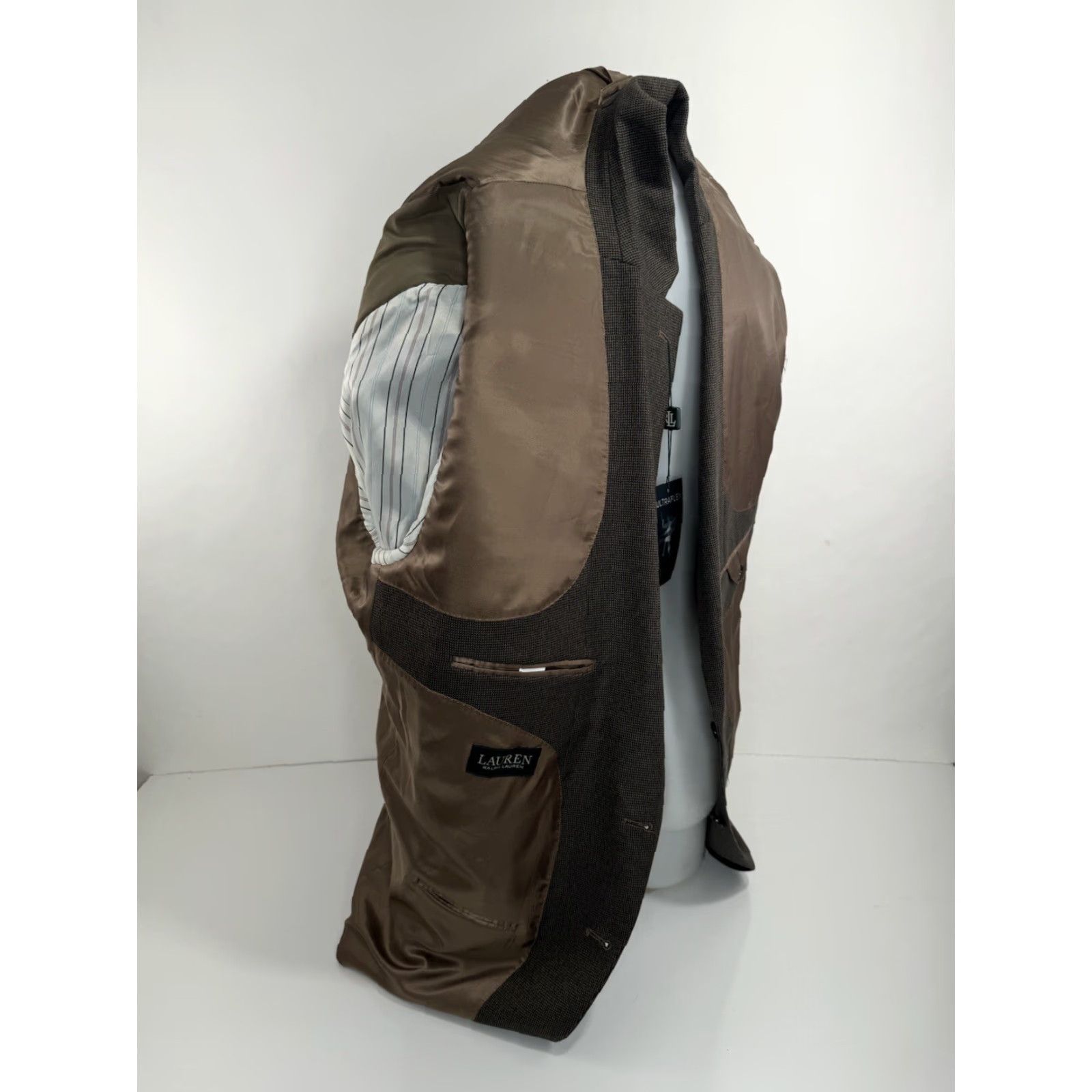 Ralph Lauren LAUREN RALPH LAUREN Blazer - Lexington 50 L UltraFlex - Brown - Big & Tall - 50 Long - Men Size 50R - 7 Thumbnail