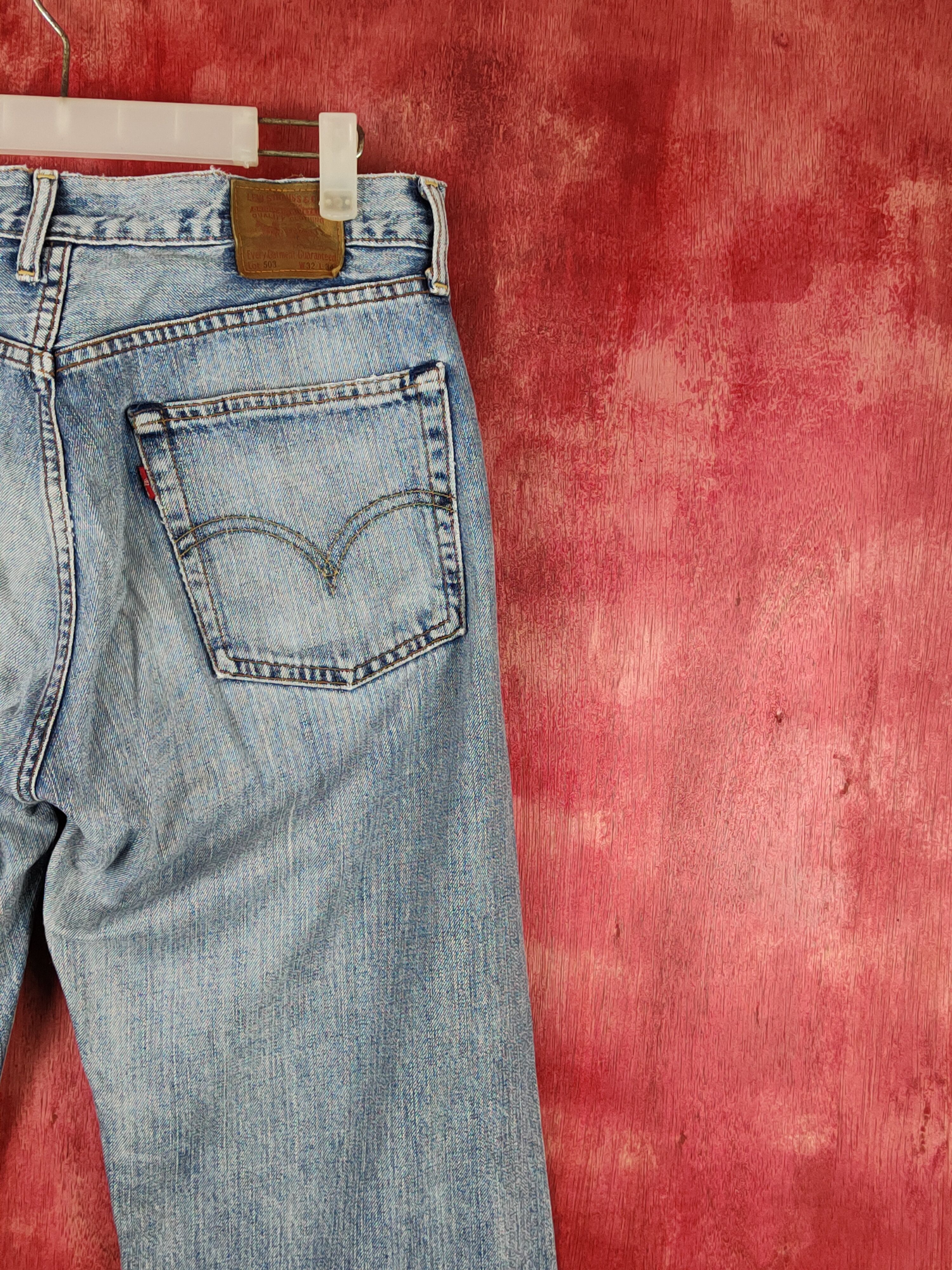 Levi's Levi's Blue Faded Distressed Ripped Jeans #S1693 Size US 31 - 12 Thumbnail
