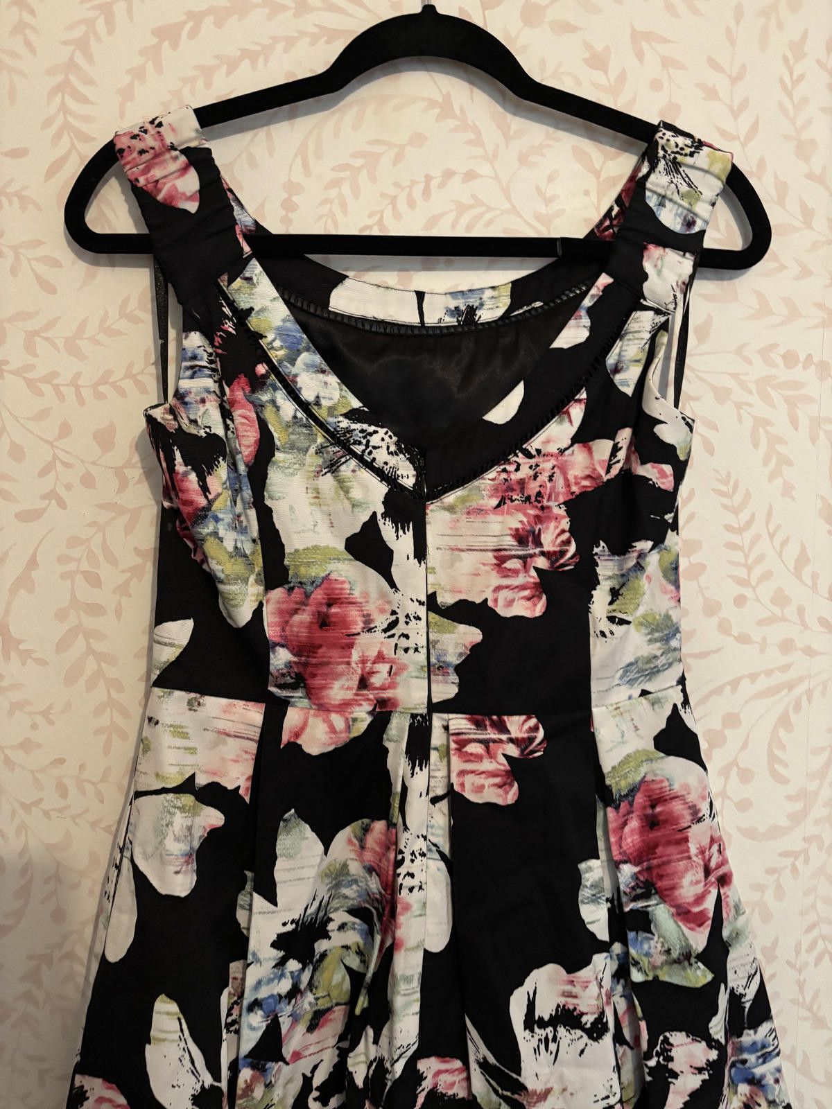 Designer NEW White House Black Market Sleeveless Faille Floral Dress Size S / US 4 / IT 40 - 7 Thumbnail