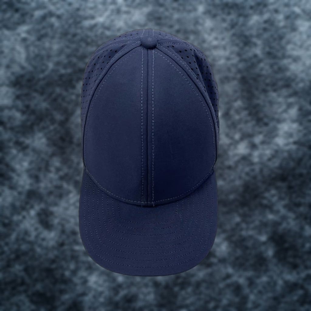 melin Melin A-Game Hydro Snapback Hat Cap Mens Blue 56CM Water Resistant Quick Dry Breathable Adjustable Summer Casual Travel Size ONE SIZE - 1 Thumbnail