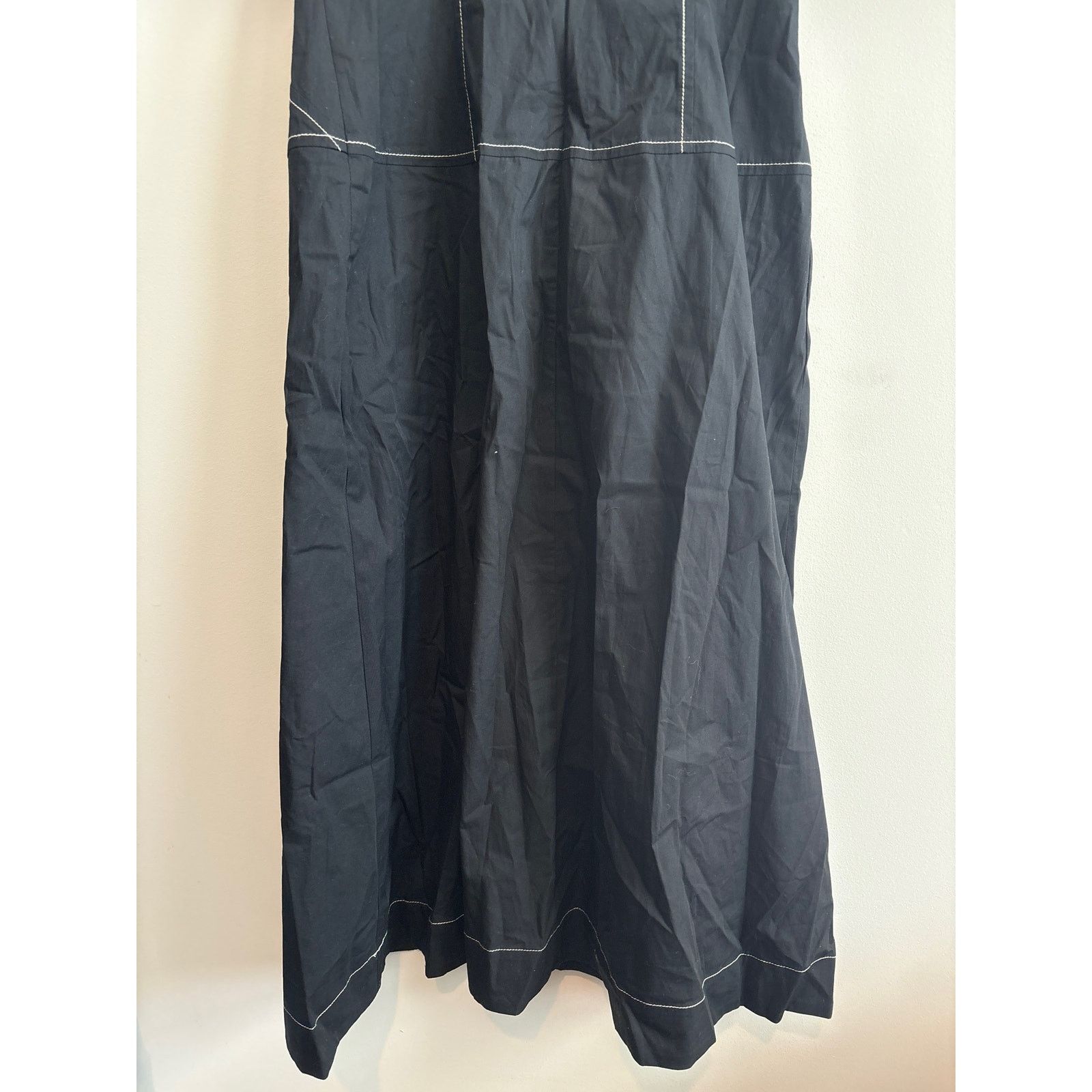 Madewell NWT Madewell Puff-Sleeve Drop-Waist Midi Dress Black Size 2 Size XS / US 0-2 / IT 36-38 - 9 Thumbnail