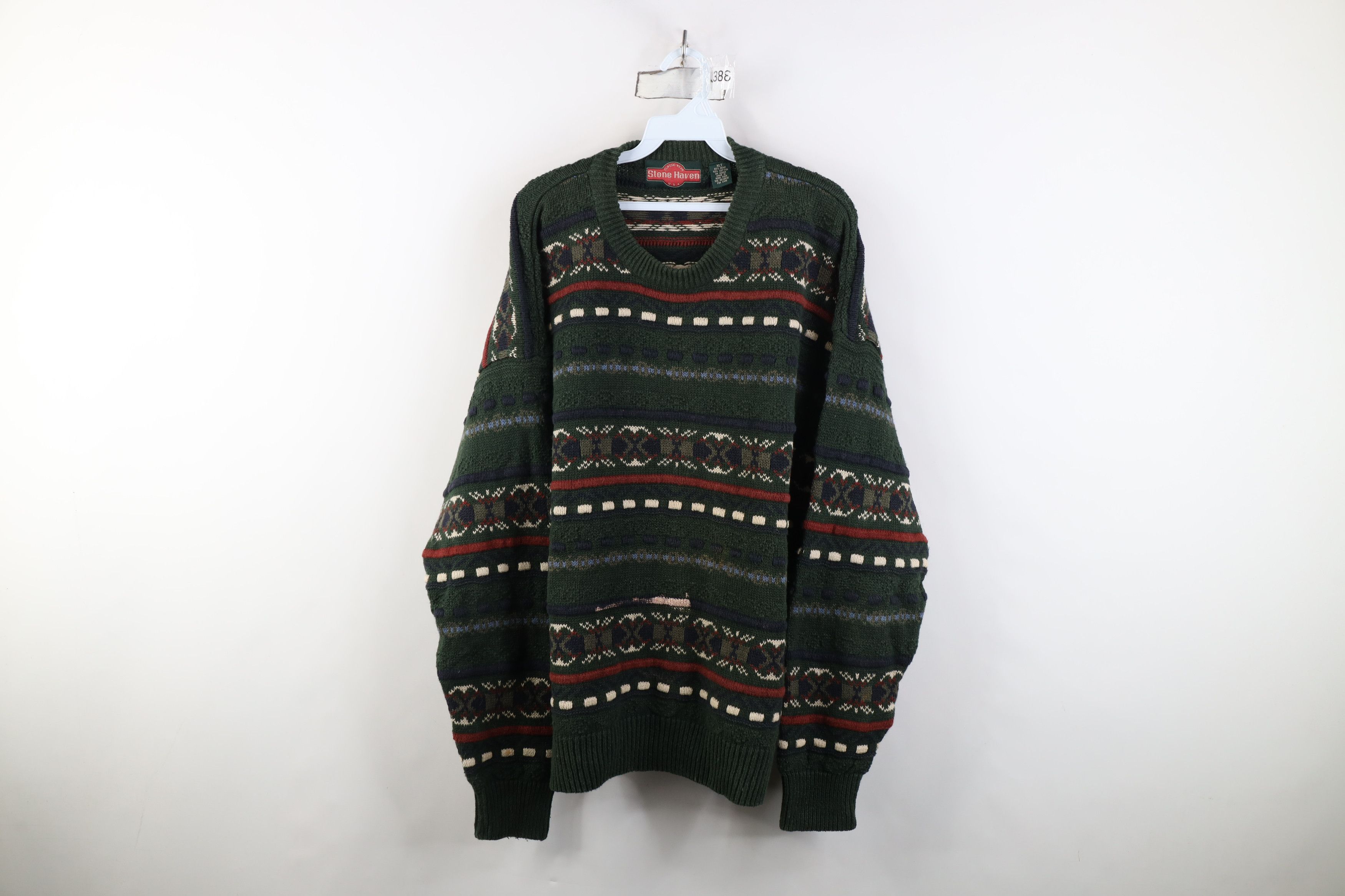 Vintage Vintage 90s Streetwear Coogi Style Fair Isle Knit Sweater Size US XL / EU 56 / 4 - 1 Thumbnail