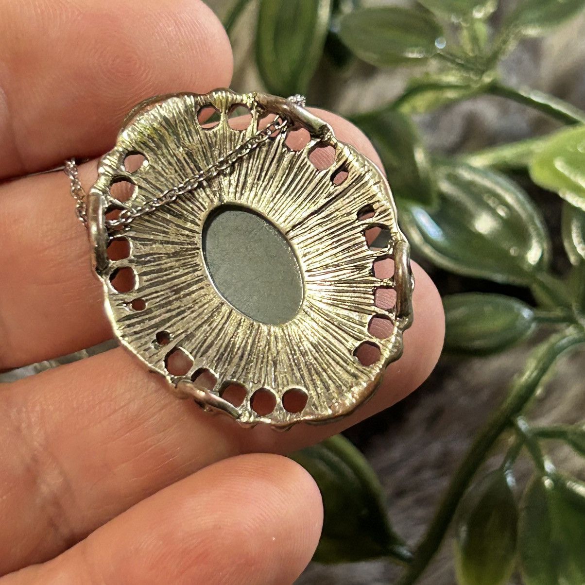 Handmade Handcrafted salvaged repurpose pendant on chain necklace Size ONE SIZE - 7 Thumbnail