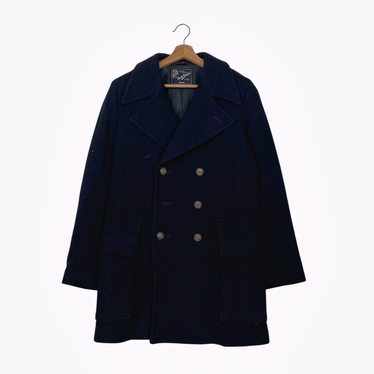 Zucca Zucca Double Breasted Wool Coat Size US M / EU 48-50 / 2 - 1 Thumbnail