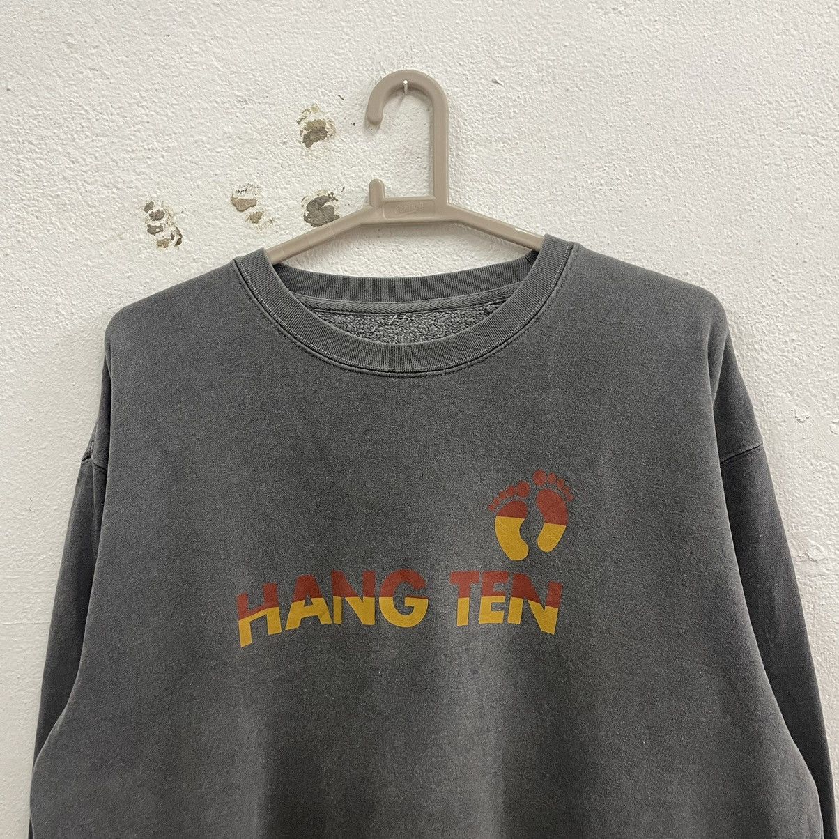 Hang Ten × Vintage 🔥Vintage Hang Ten OG Big Logo Spellout Sweatshirts Size US L / EU 52-54 / 3 - 3 Thumbnail