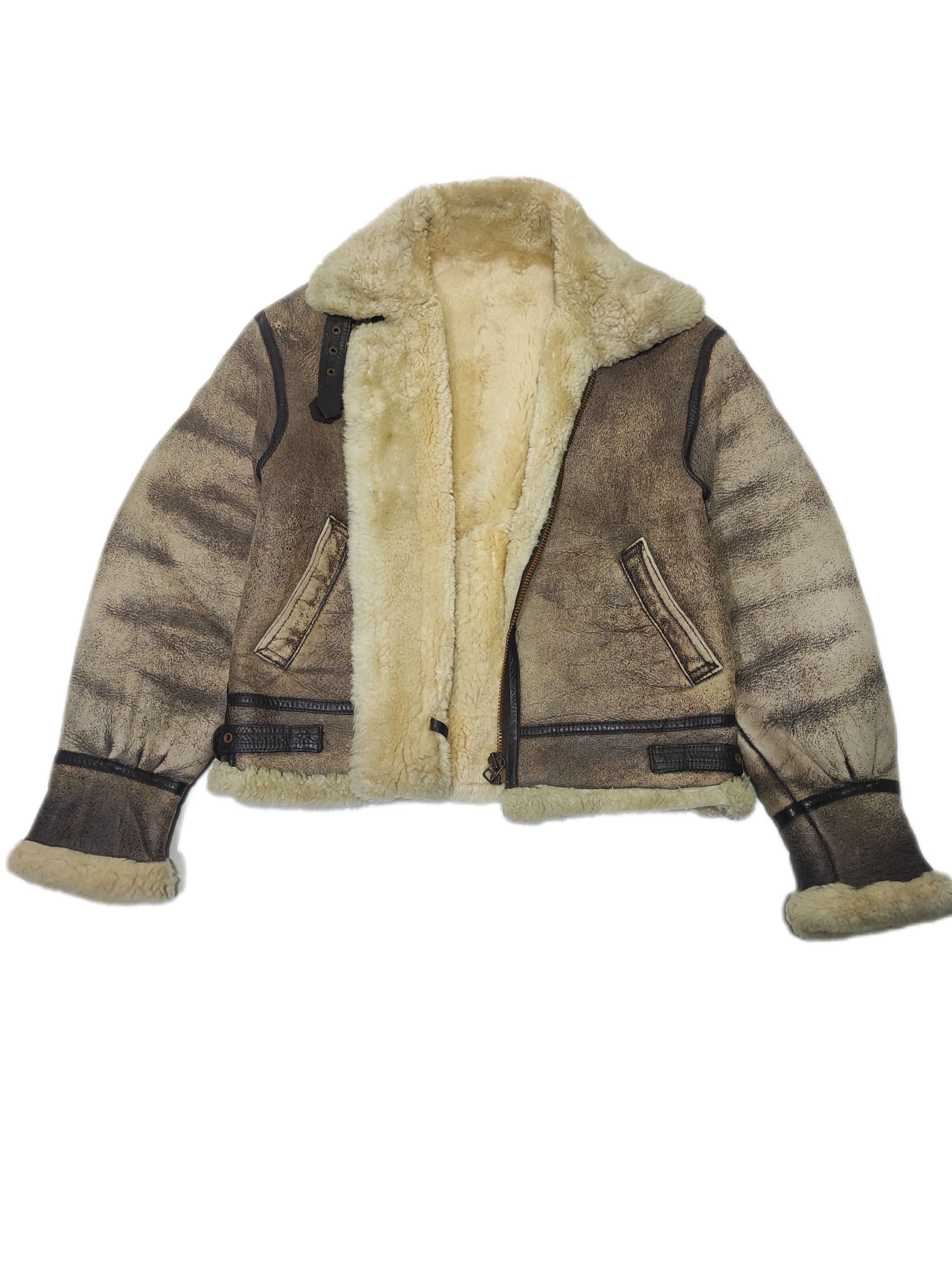 Japanese Brand Beautiful Bomber Flight Jacket Type -B3 Genuine Sheepskin Size US M / EU 48-50 / 2 - 5 Thumbnail
