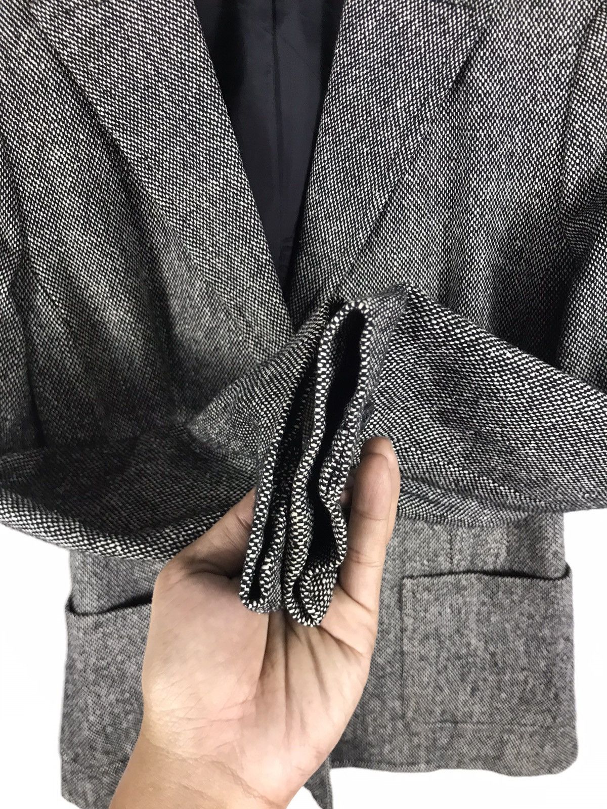 Burberry 🔥Burberry Wool Tweed Button Coat Jacket Size XS / US 0-2 / IT 36-38 - 7 Thumbnail