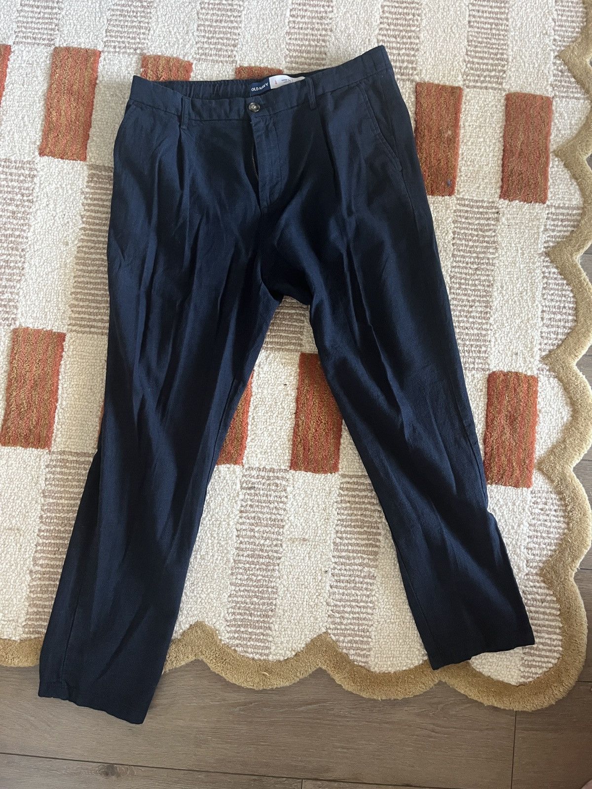 Old Navy Navy linen trousers Size US 36 / EU 52 - 1 Thumbnail