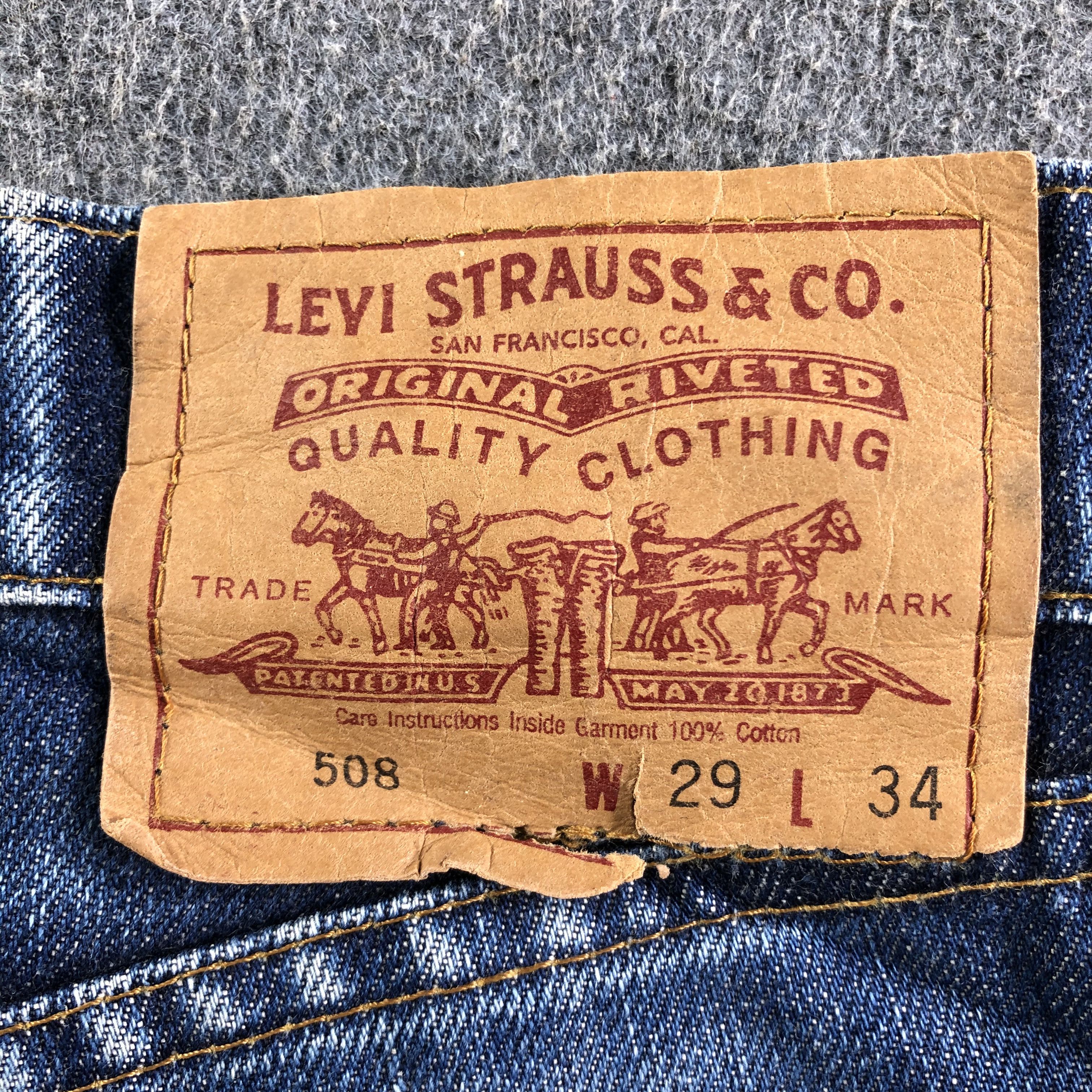 Levi's Vintage Blue Wash Levis 508 Jeans-J3609 Size US 29 - 5 Thumbnail