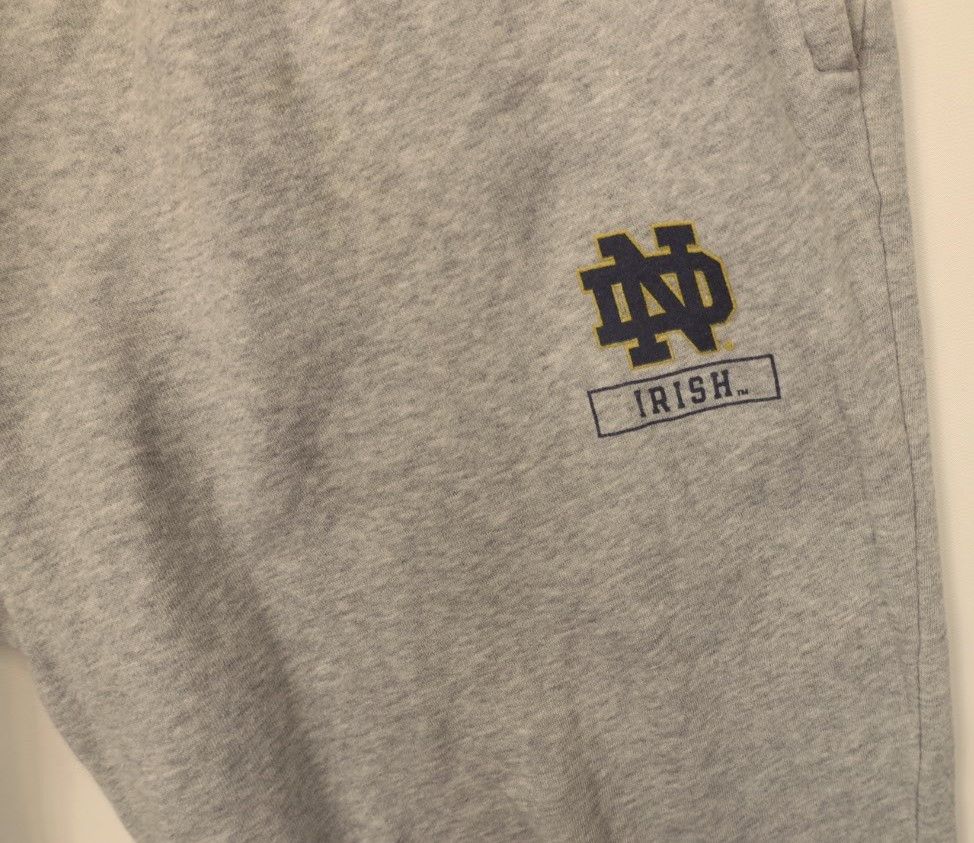 Under Armour × Vintage Under Armour Notre Dame University Football Sweatpants Gray Size US 36 / EU 52 - 6 Thumbnail