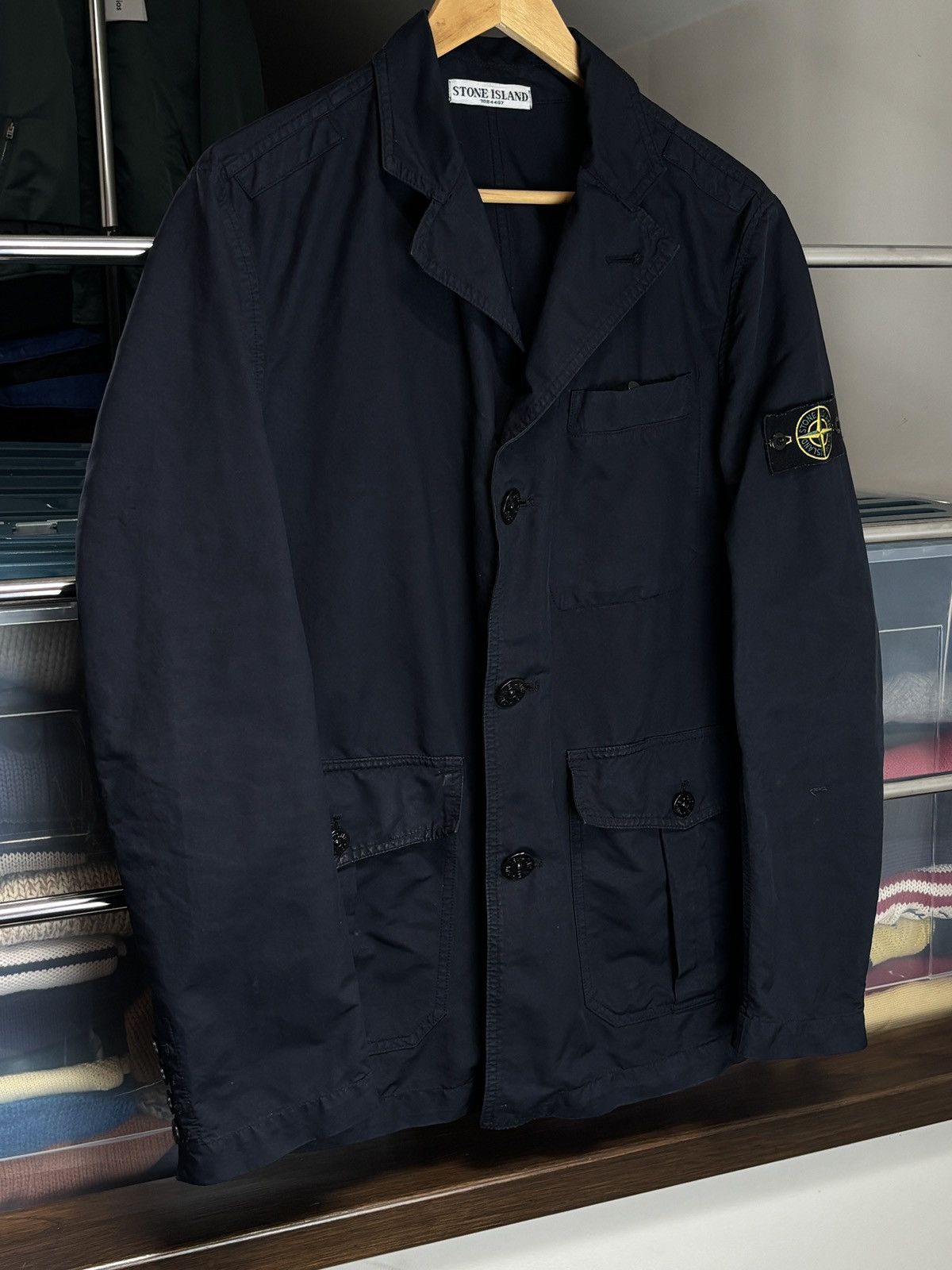 Stone Island Stone Island Archive Buttoned Jacket Vintage Coat Size US M / EU 48-50 / 2 - 2 Thumbnail