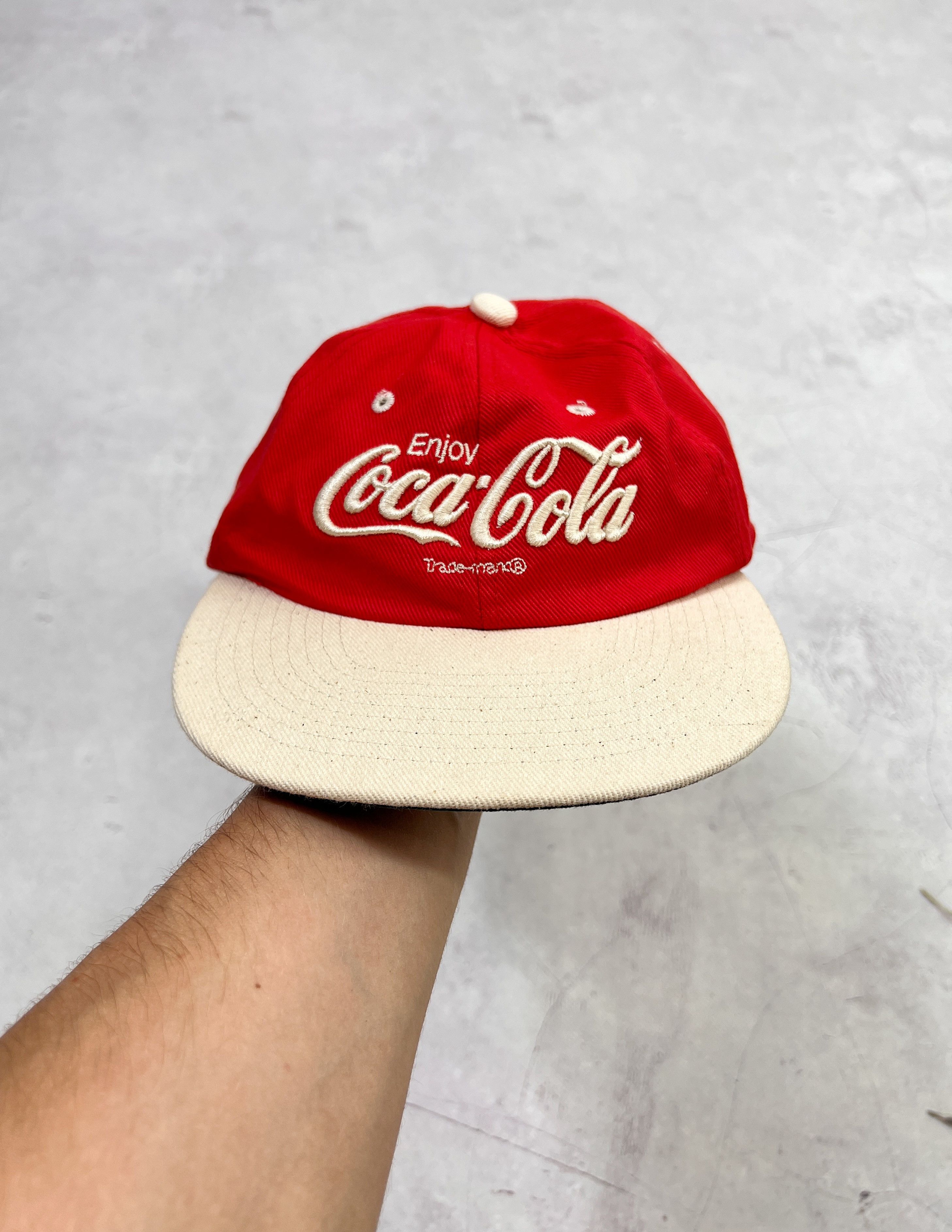 Coca Cola × Vintage Vintage Coca Cola Cap Hat Embroidered Logo Size ONE SIZE - 5 Thumbnail